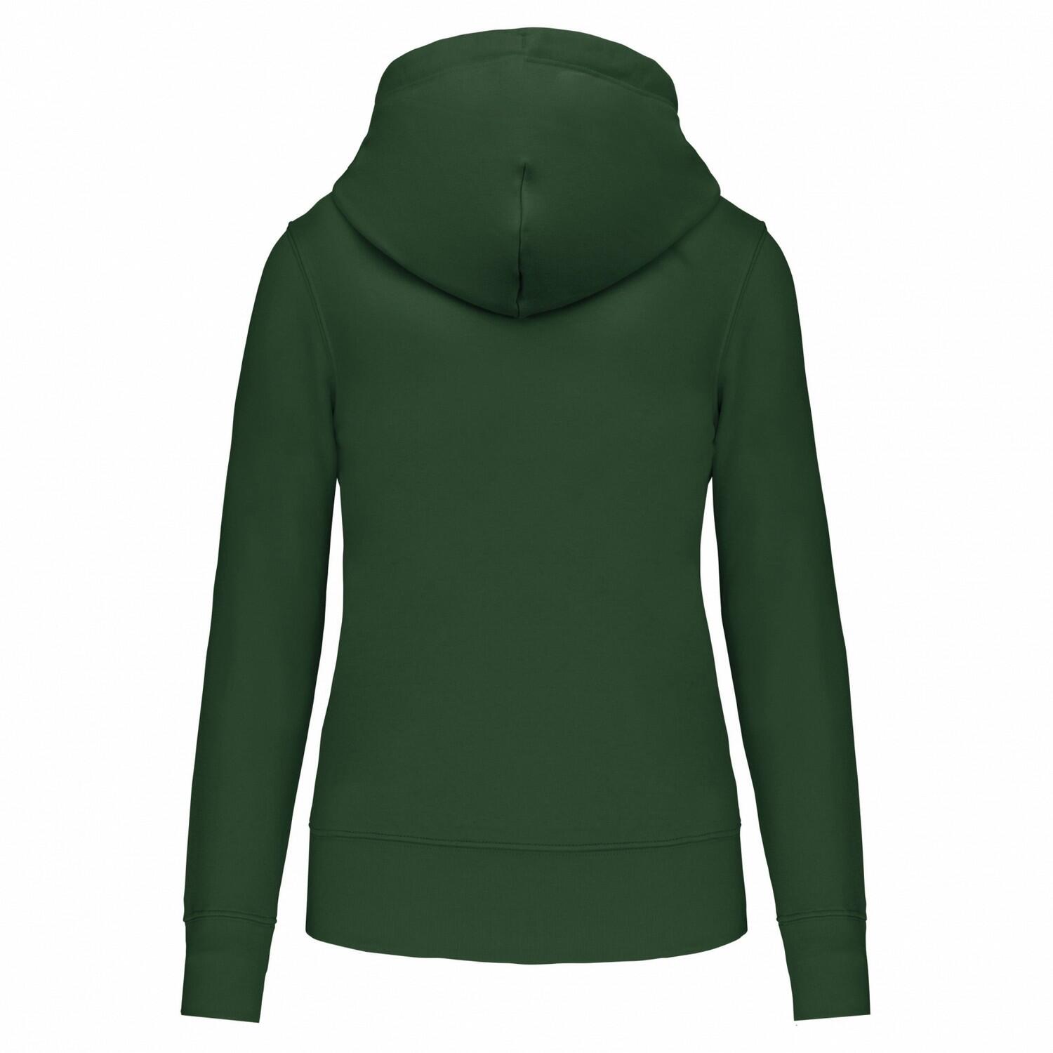 Kapuzenpullover für Damen Tannengrün 2/3