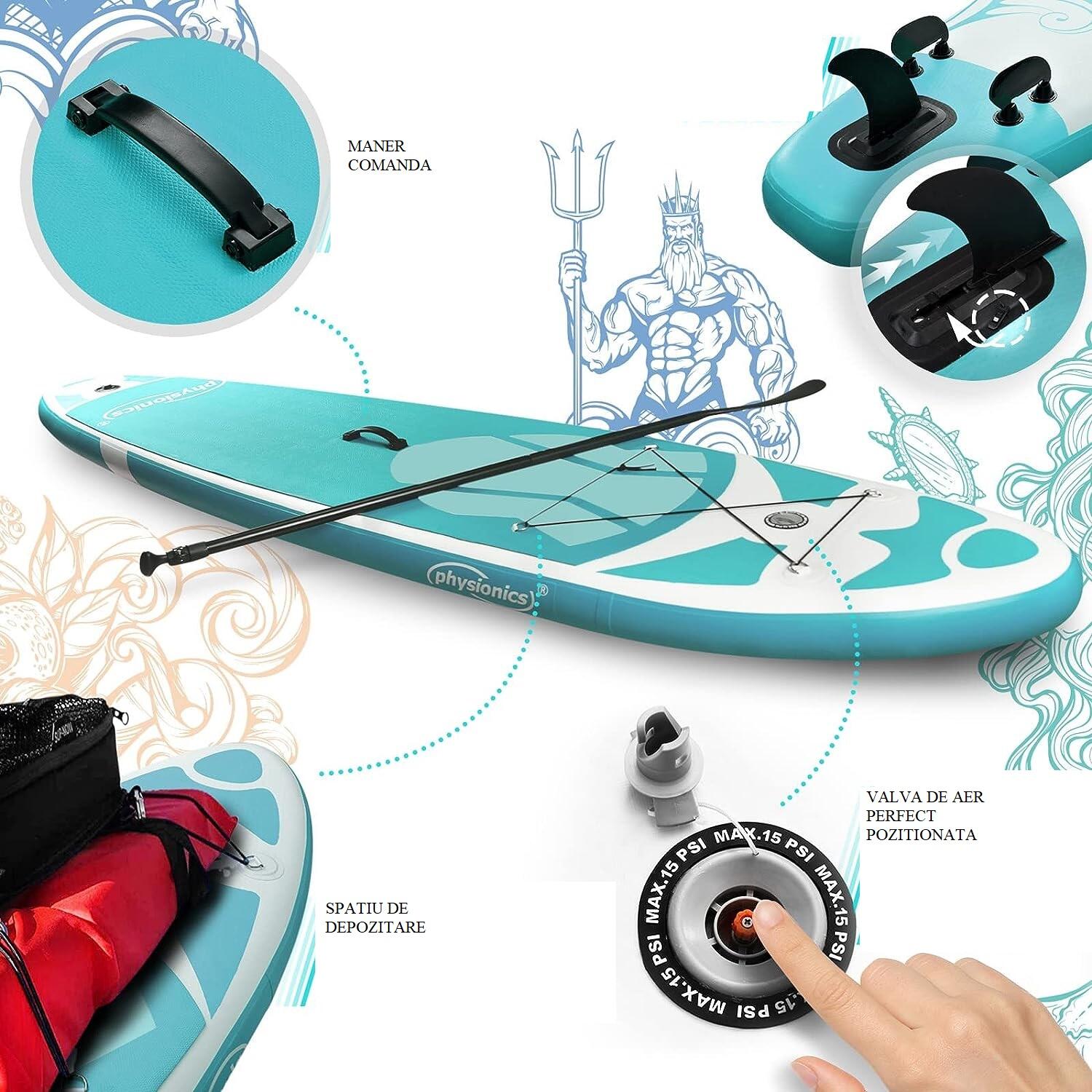 Physionics Sup Board 305cm Complete Set Watersport 6/7