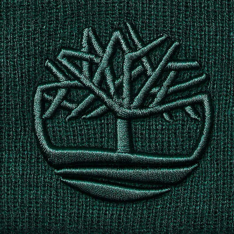 Gorro Verde Timberland Emboidery Beaine Green con Bordado en 3D Suave y Cálido 3/4