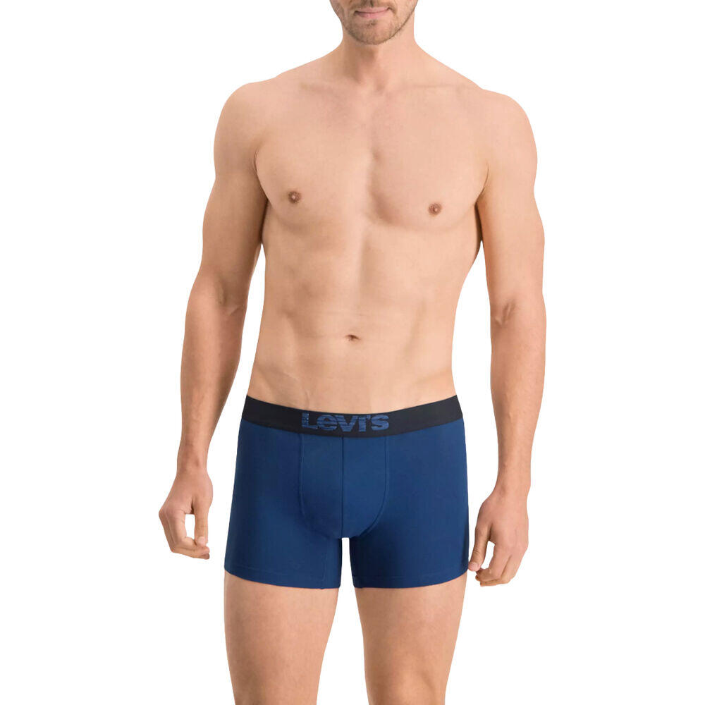 Pack de 2 Calzoncillos Boxer Levis Dark Blue de Algodón Elástico 3/5