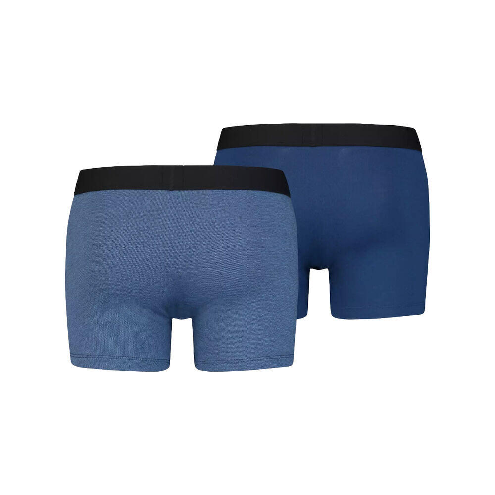 Pack de 2 Calzoncillos Boxer Levis Dark Blue de Algodón Elástico 2/5