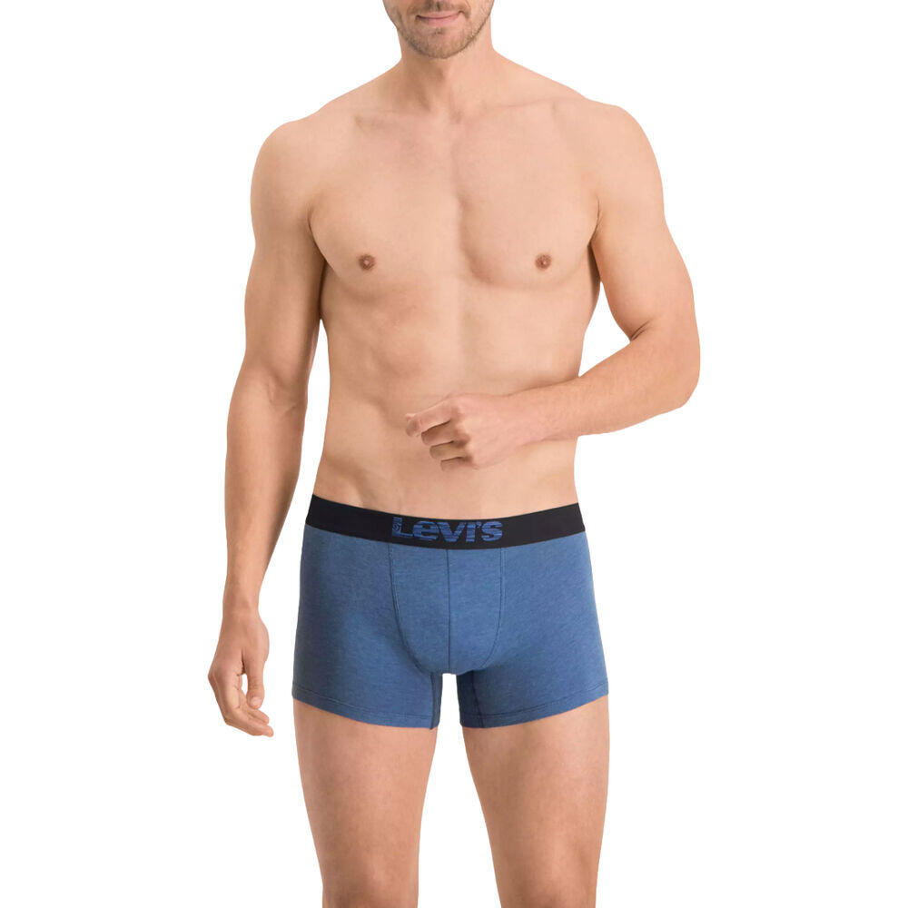 Pack de 2 Calzoncillos Boxer Levis Dark Blue de Algodón Elástico 4/5