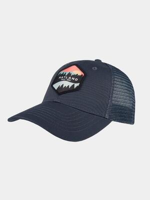 Walt - katoenen truckers cap - marine blauw