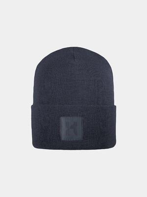 Dogan - merino wollen muts - marine blauw