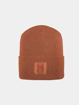 Dogan - merino wollen muts - roest