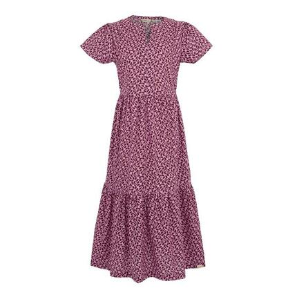 Damen Kleid - Orla Tiered Midi, dunkel mit grünen Blumen