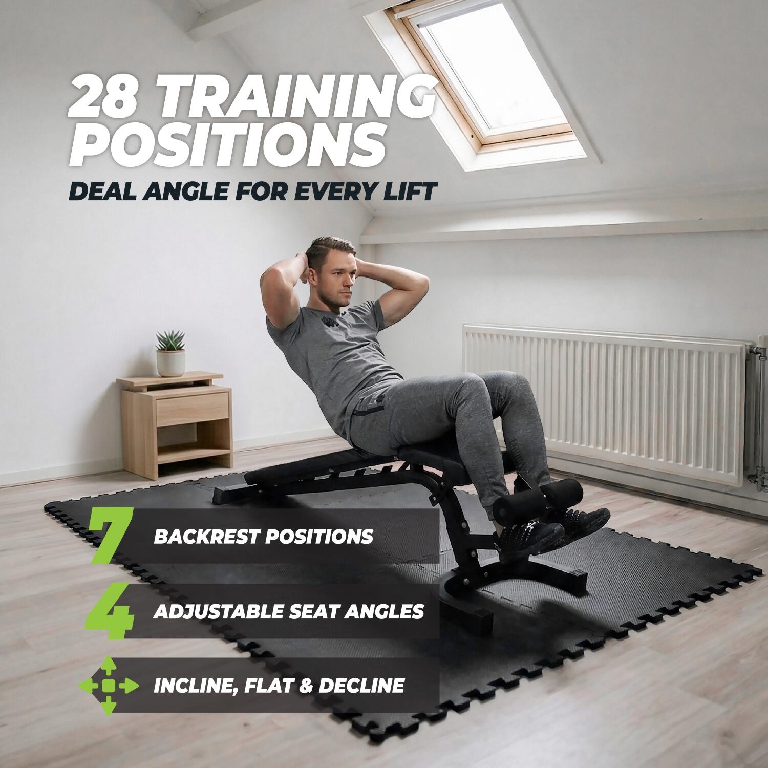 Banc de Musculation - Ajustable Pro - Noir 4/7