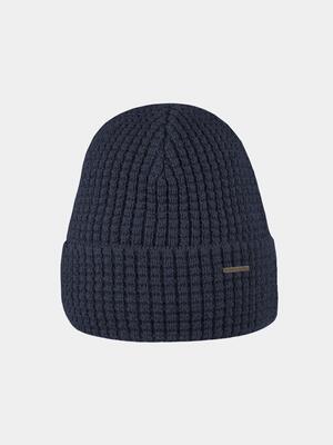 Cristof no wind - muts met winddichte hoofdband - marine blauw