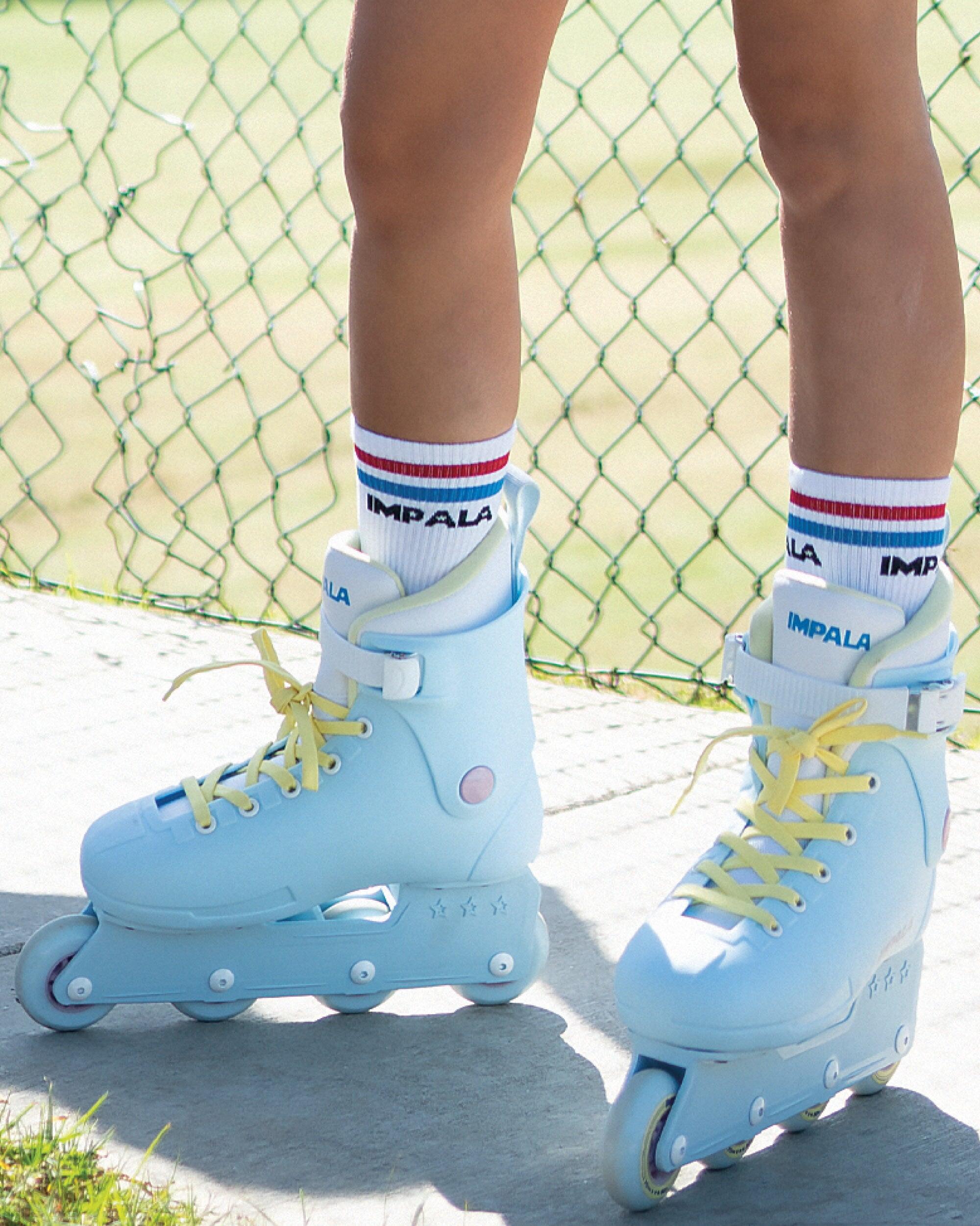Impala Lightspeed Inline Skate - Sky Blue/Yellow 2/4