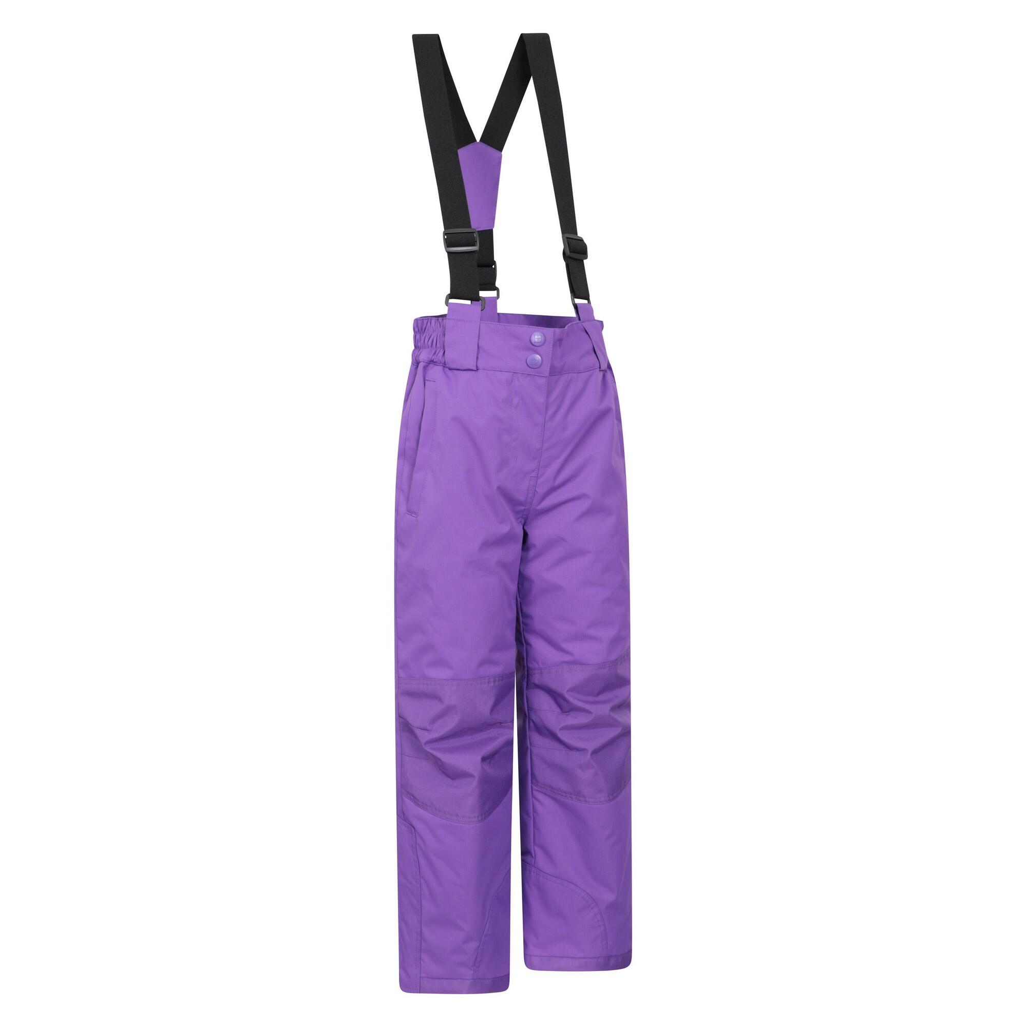 Pantalon De Ski À Bretelles Ajustables HONEY Enfant (Violet Clair) 3/4