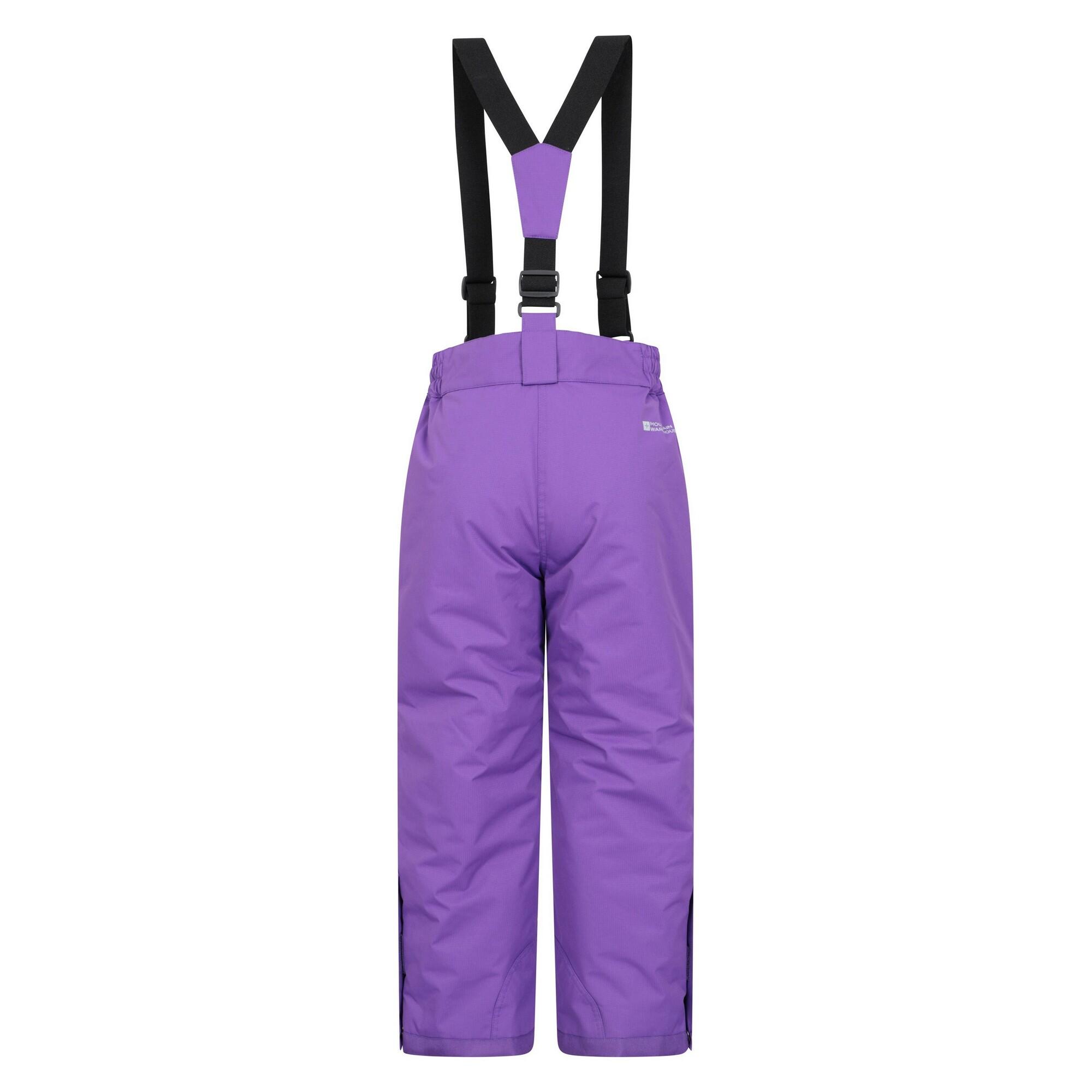 Pantalon De Ski À Bretelles Ajustables HONEY Enfant (Violet Clair) 2/4