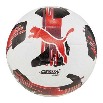 Pallone Puma Orbita 5 Fusion Bianco Nero Rosso