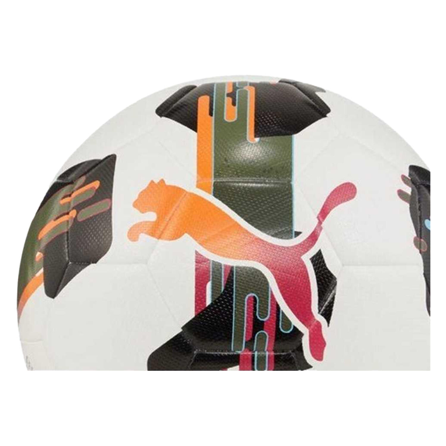 "Orbita 5 Fusion" Fußball Damen und Herren Weiß/Schwarz/Orange 5 2/2