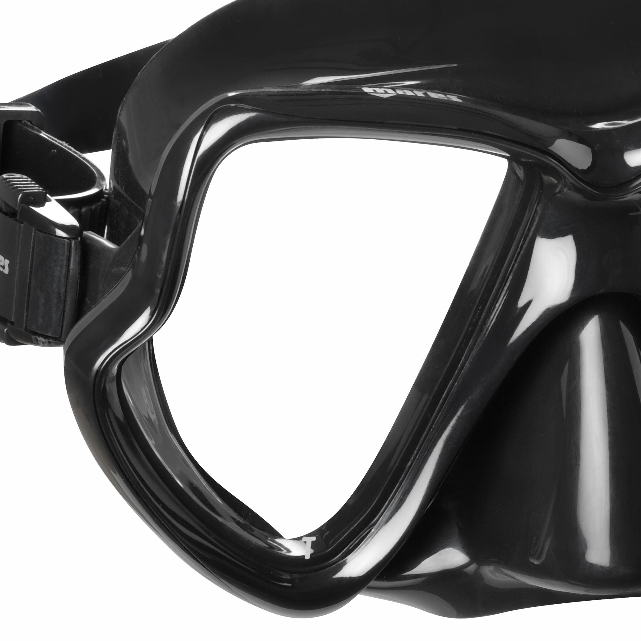 Máscara De Snorkel Adulto Zephir Doble Cristal Ligera Ez Adjust 4/4
