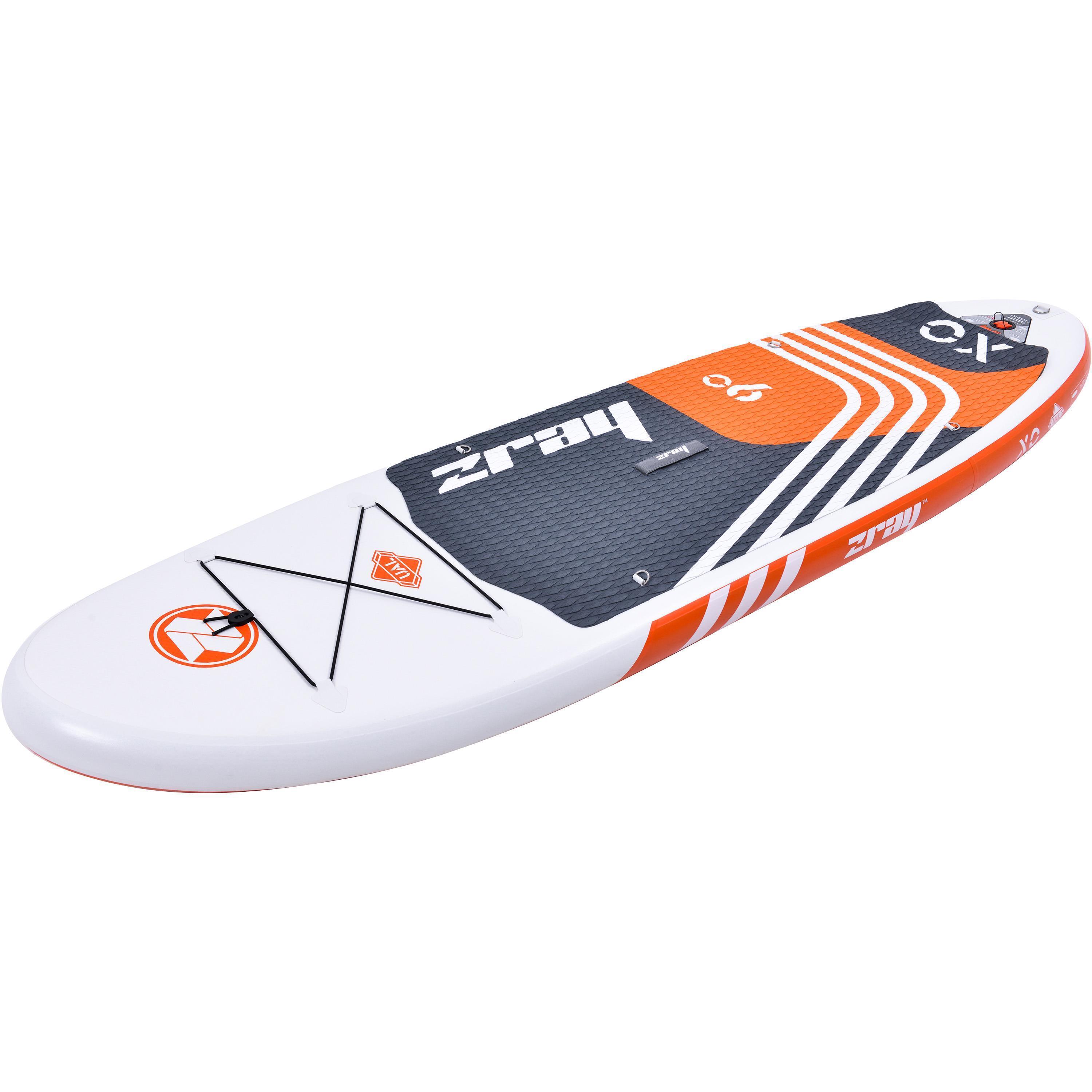 X0 SUP orange 275x76x13cm Stand Up Paddle Board aufblasbar Komplettset + Zubehör 3/7