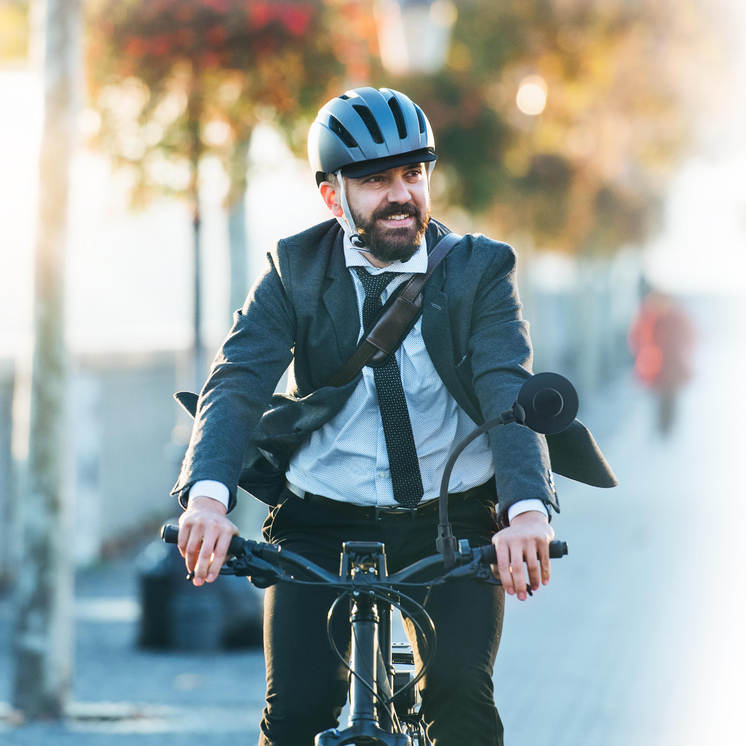 Rétroviseur vélo Vélo VisionSafe Flex réglable, universel noir 5/5