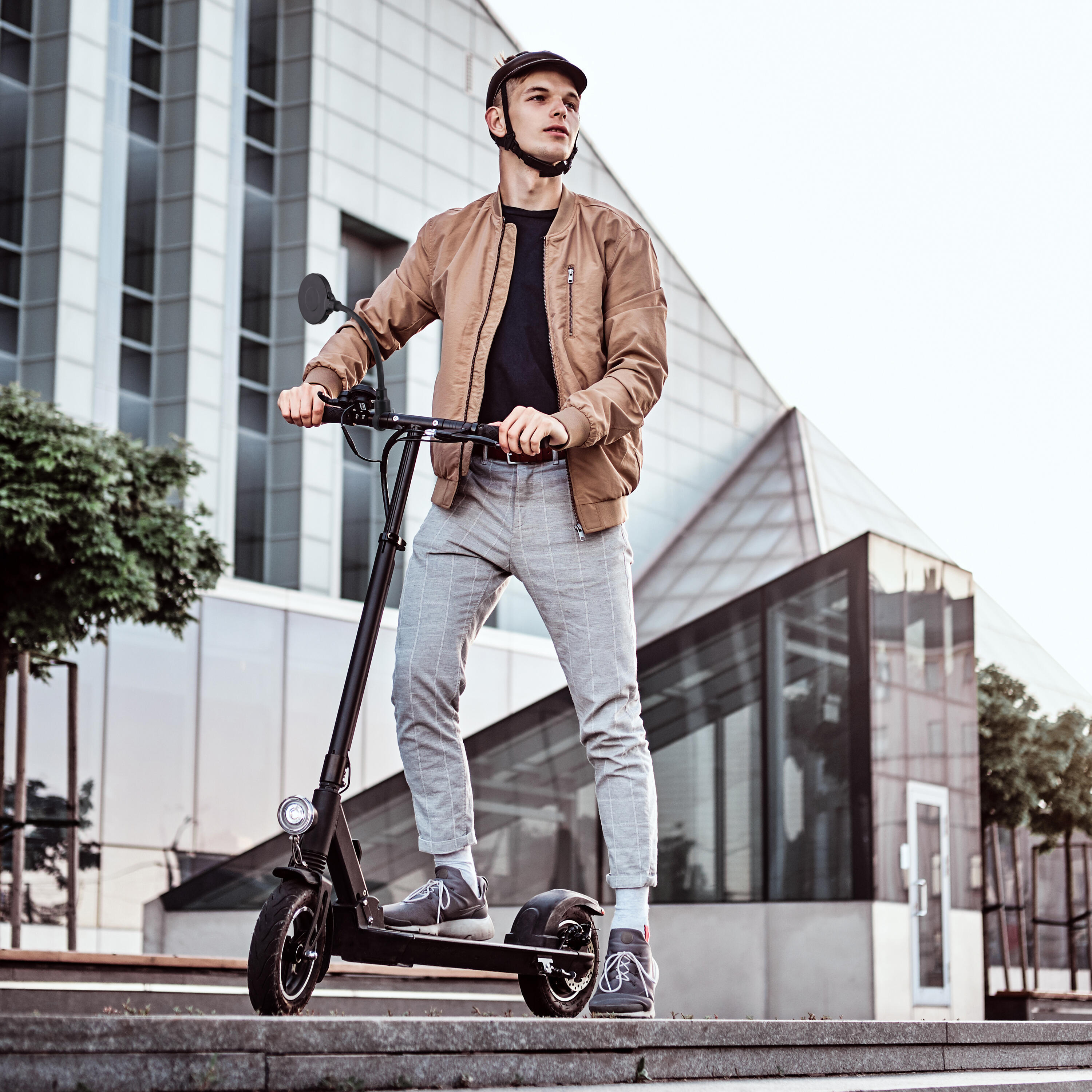 Rétroviseur vélo Vélo VisionSafe Flex réglable, universel noir 4/5