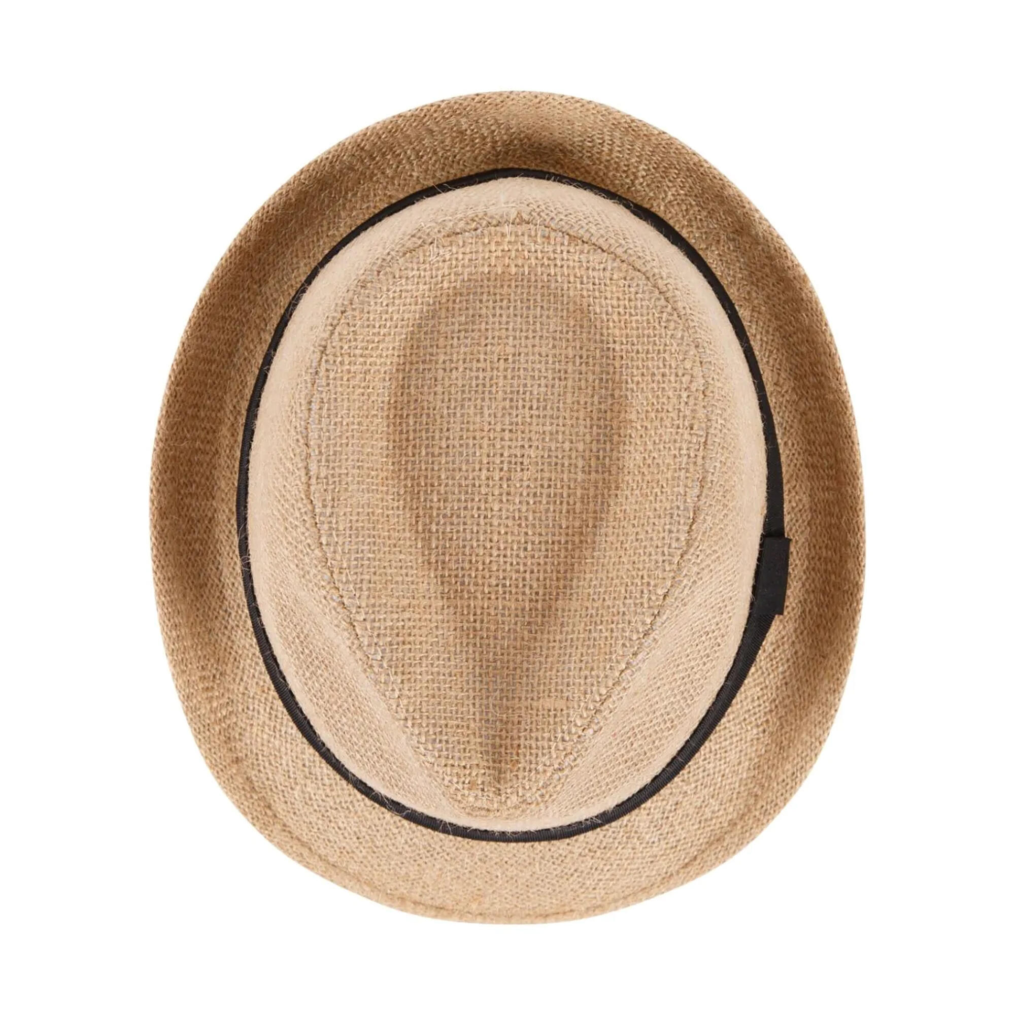 Chapeau FEDORA Adulte (Beige Pâle) 2/6