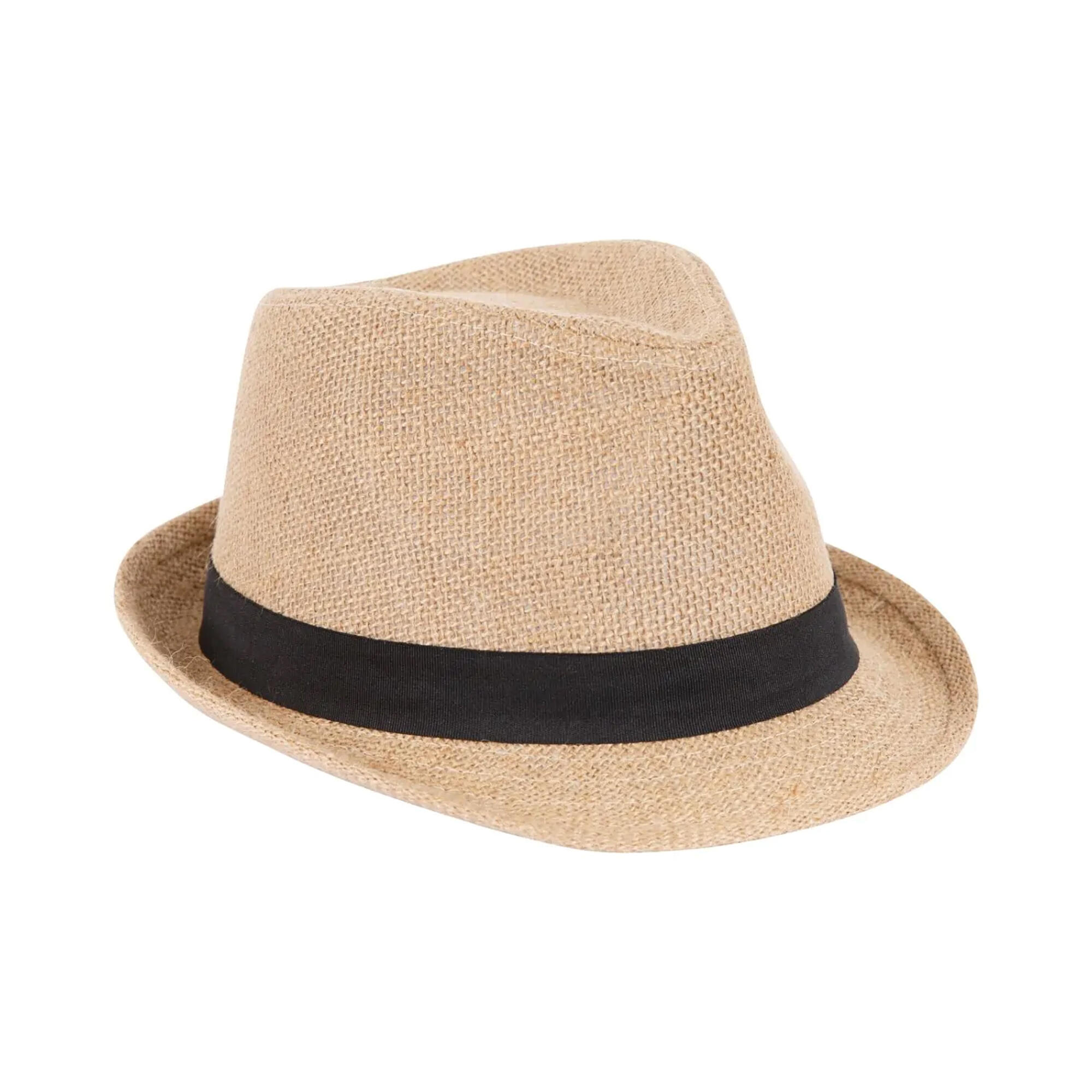 Chapeau FEDORA Adulte (Beige Pâle) 4/6