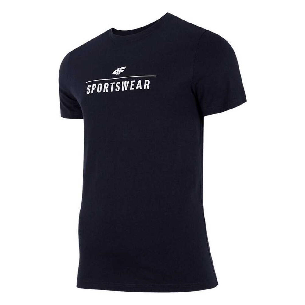 T-Shirt Homem H4Z22 Logo Regular (Azul Marinho) 2/3