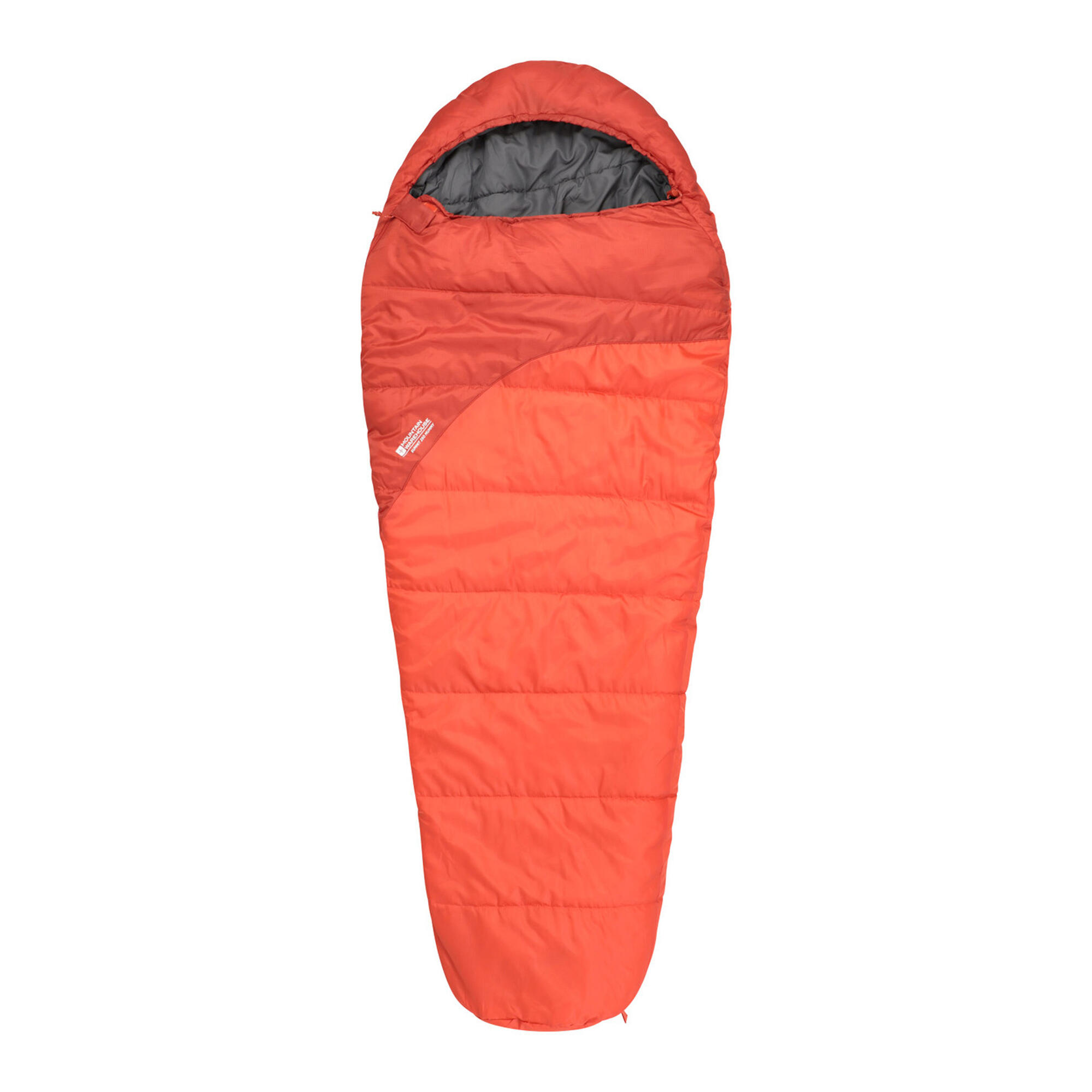 Mumienschlafsack "Summit 250" Damen und Herren Dunkel Orange 3/4