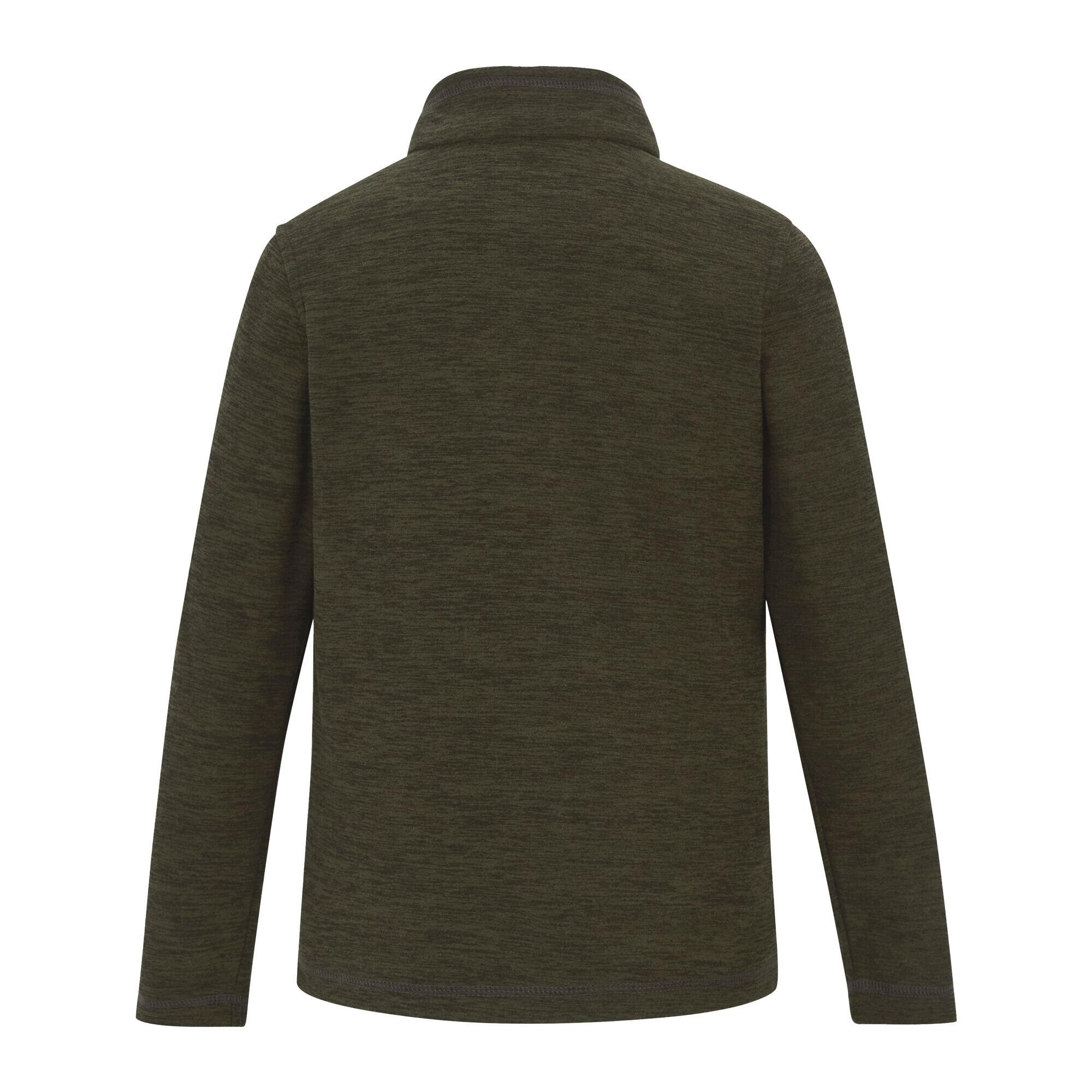 Kinder/Kids Hot Shot Quarter Zip Fleece Top (Donkere Khaki) 2/5