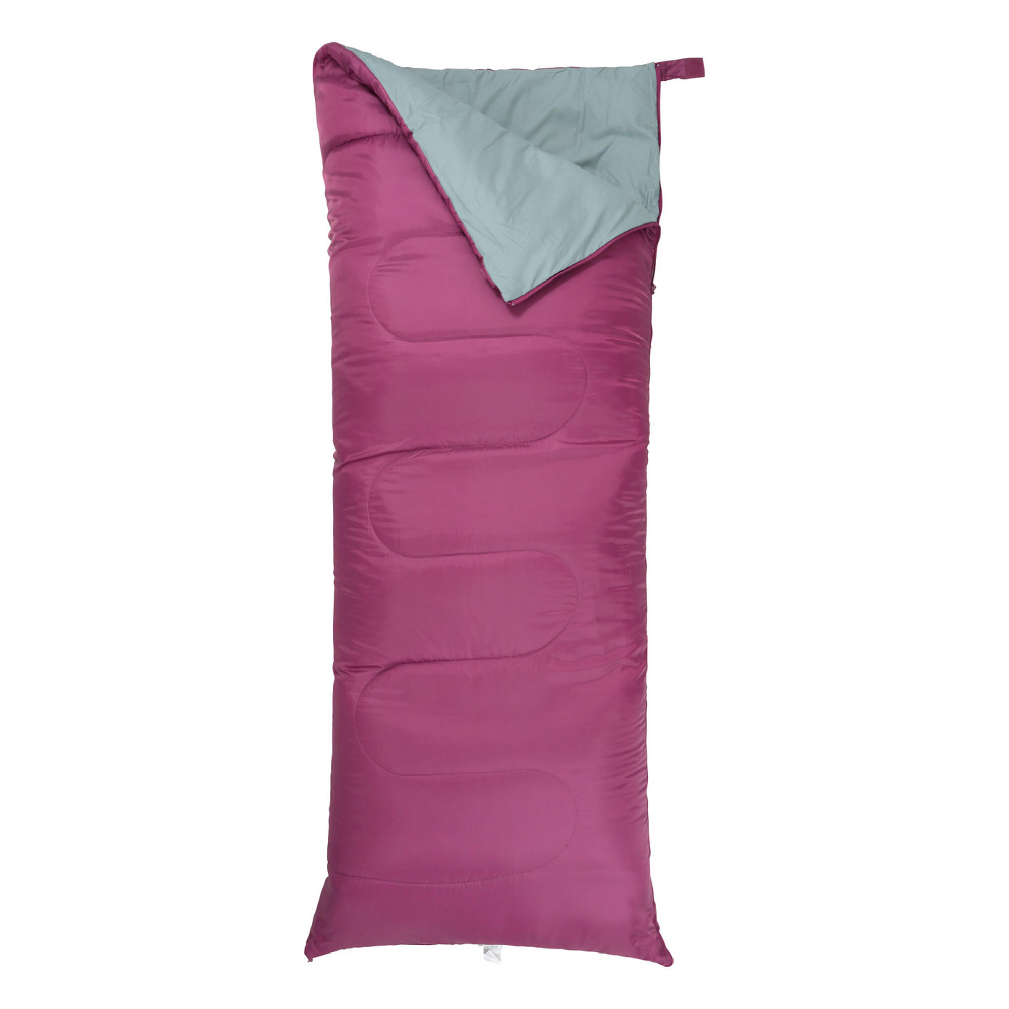 Schlafsack "Basecamp 200", Sommer Damen und Herren Beerenrot 2/4