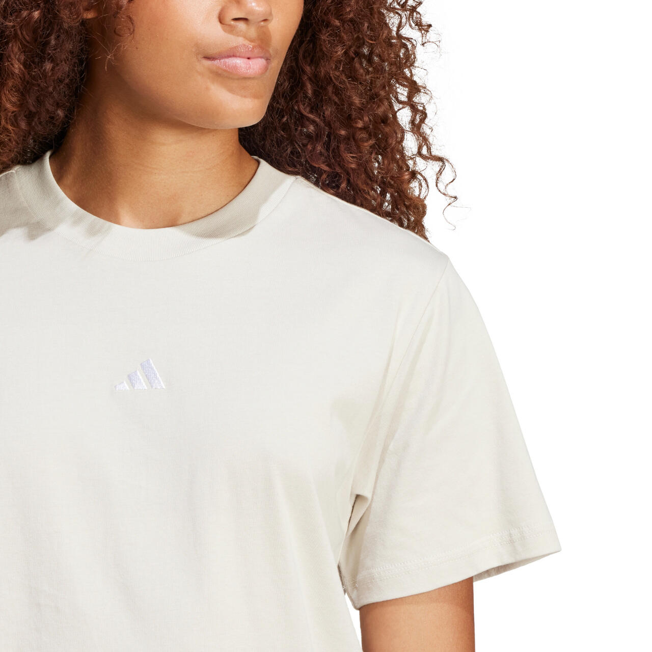 Adidas Essentials Small Logo, T-Shirt Donna - Grigio, Nero 6/7