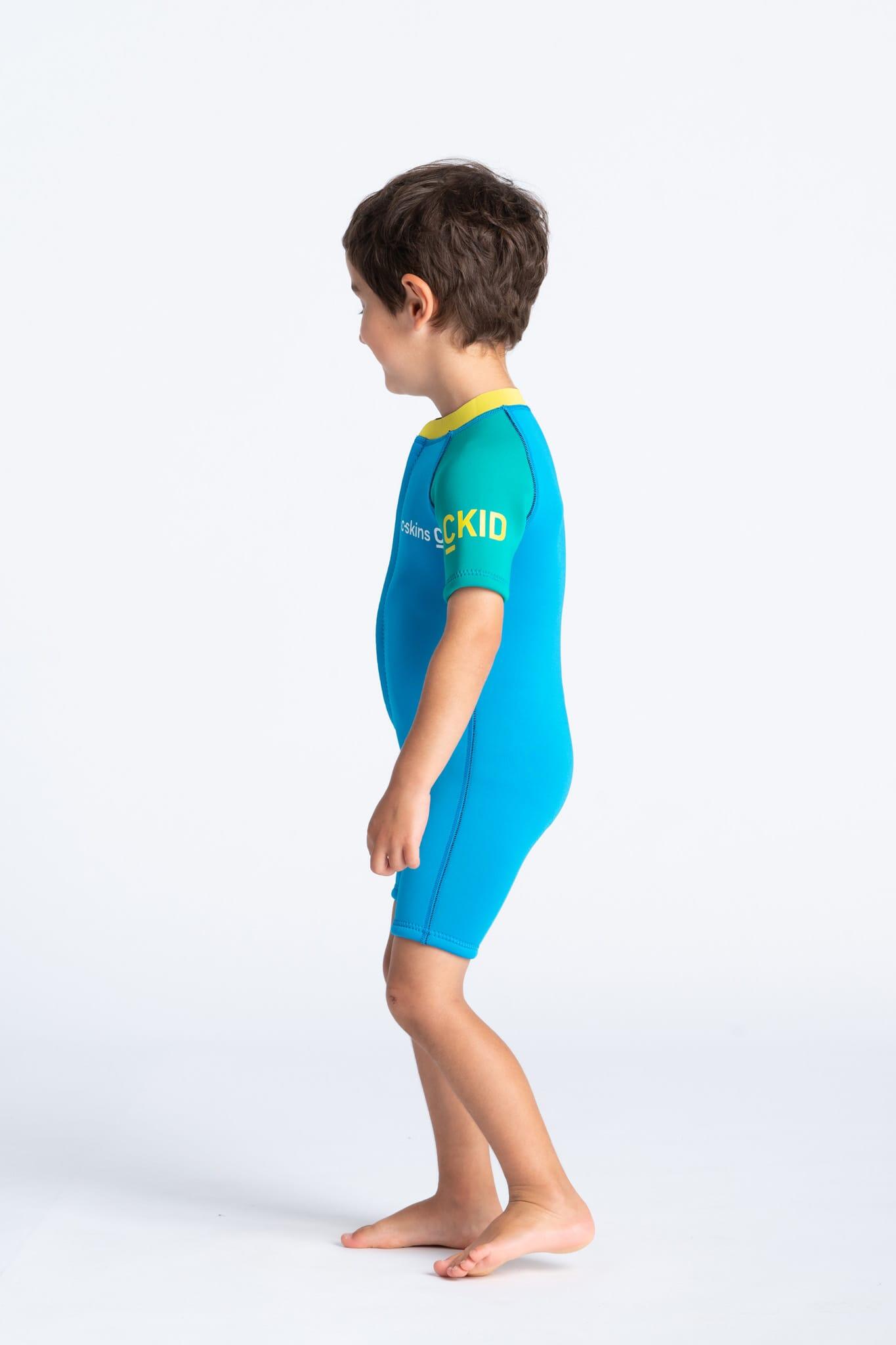 COMBINAISON NEOPRENE C-SKINS KID BABY SHORTI CYAN (Prix fin de série et destocka 5/7