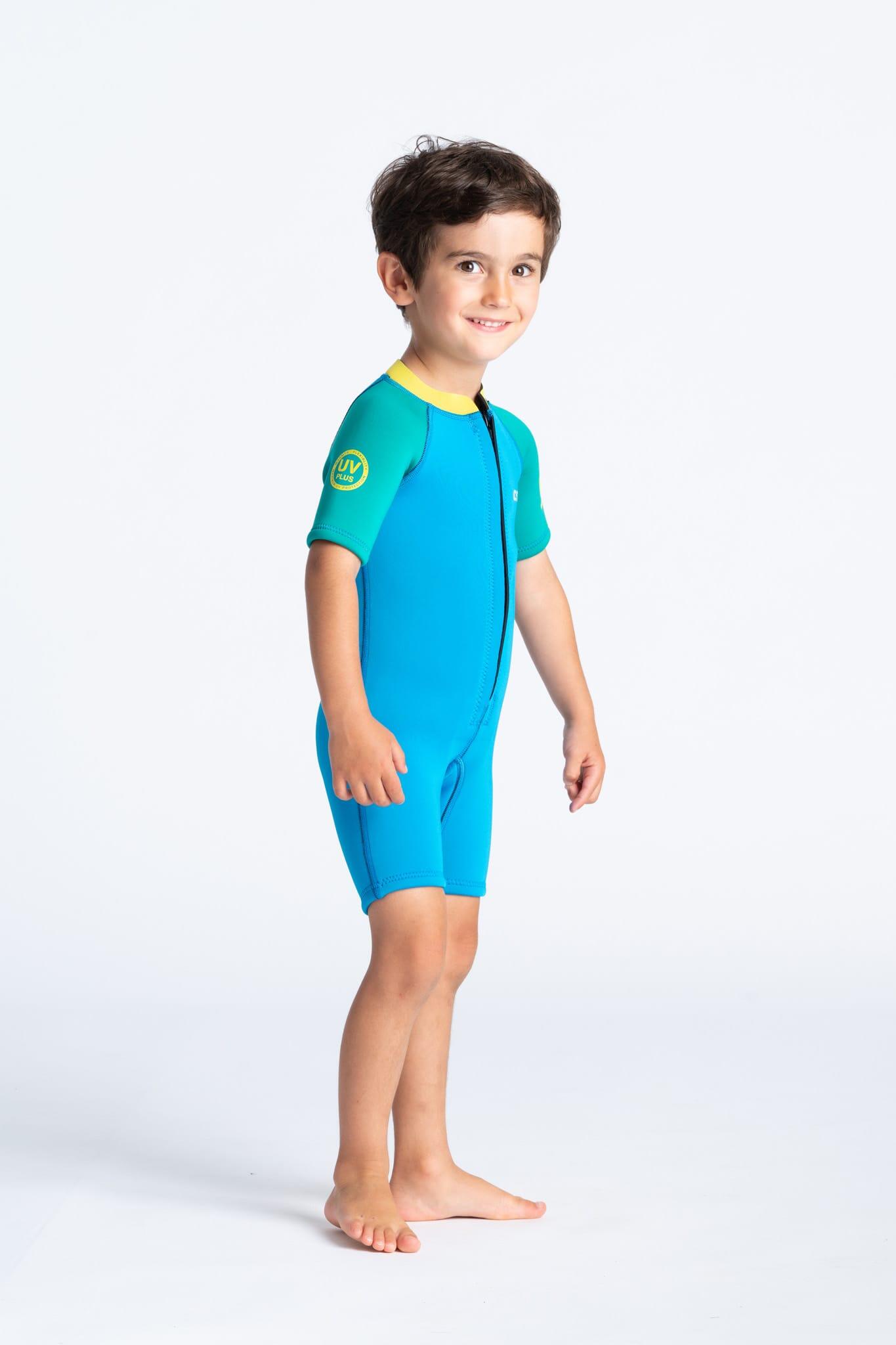 COMBINAISON NEOPRENE C-SKINS KID BABY SHORTI CYAN (Prix fin de série et destocka 4/7