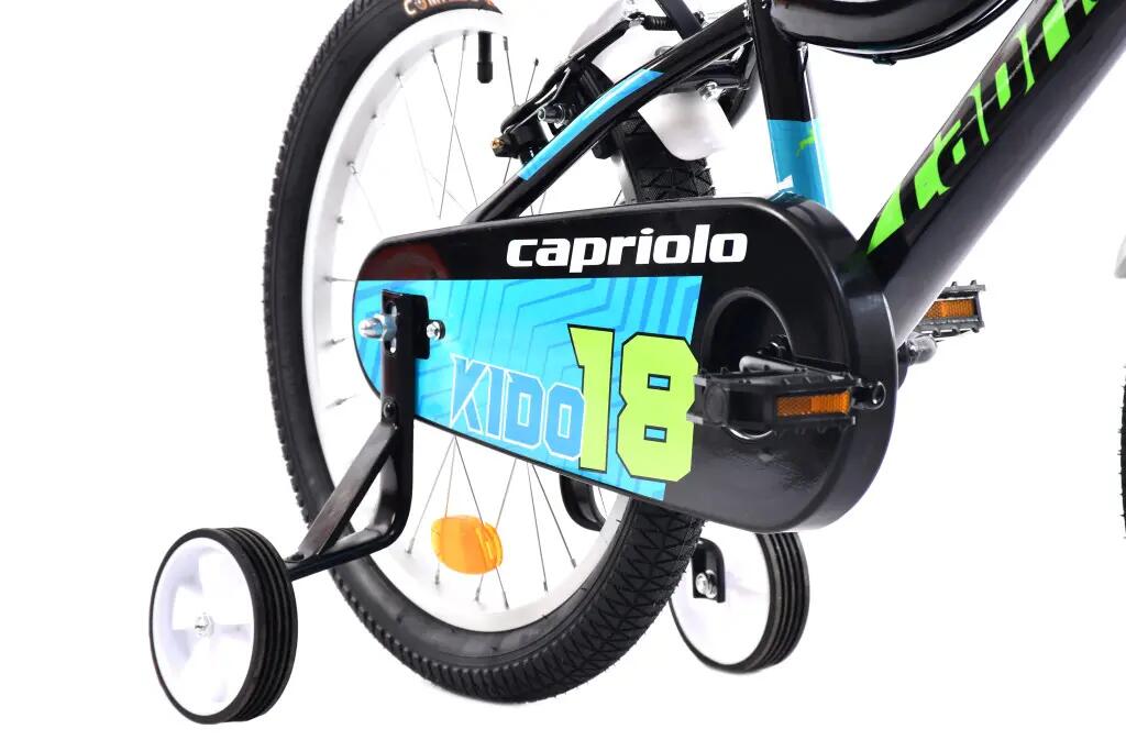 Capriolo Kido 18 gyerek kerékpár Fekete-Zöld 5/6