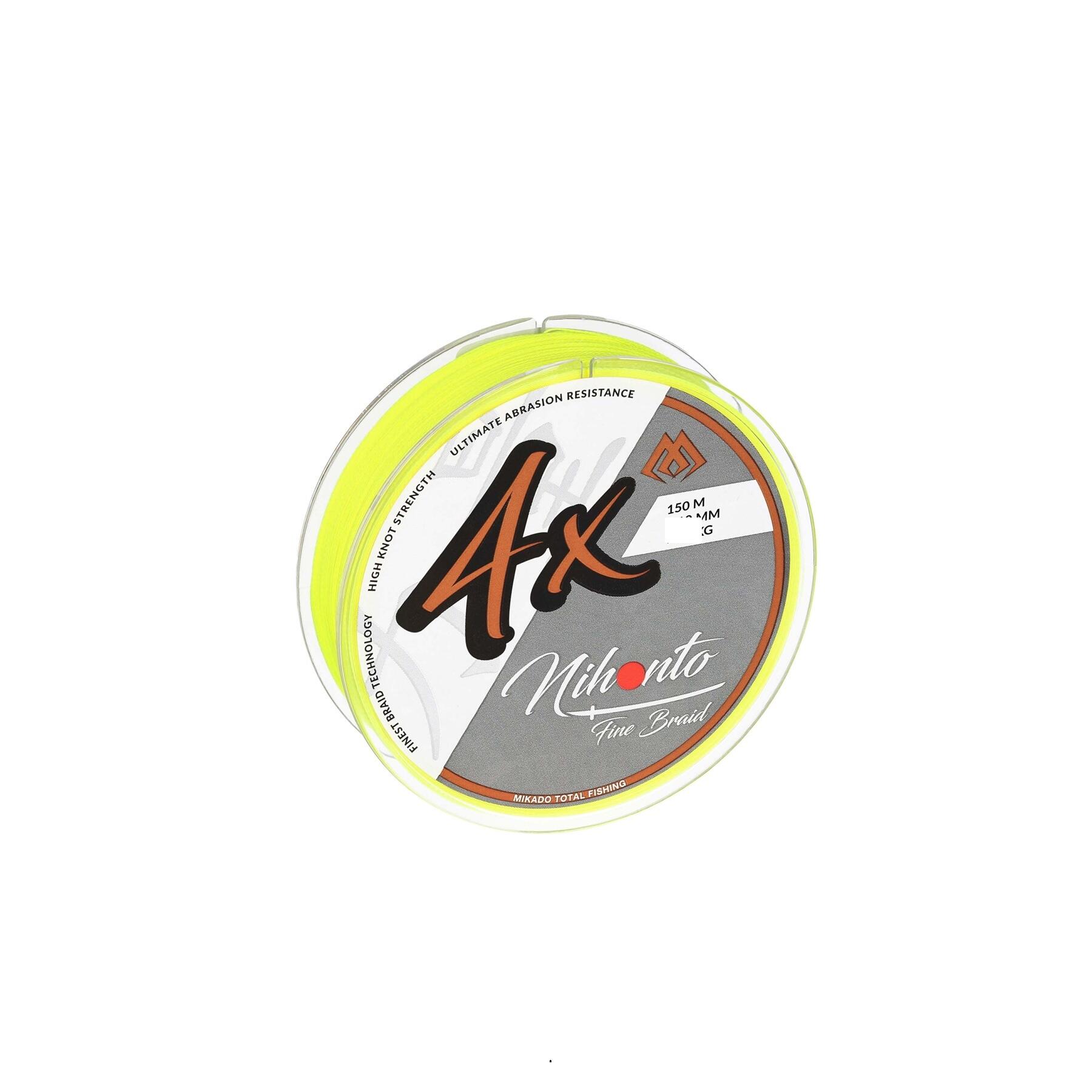 Trenzado Nihonto 0,23 mm 20,2 kg 150 m amarillo fluo 3/7