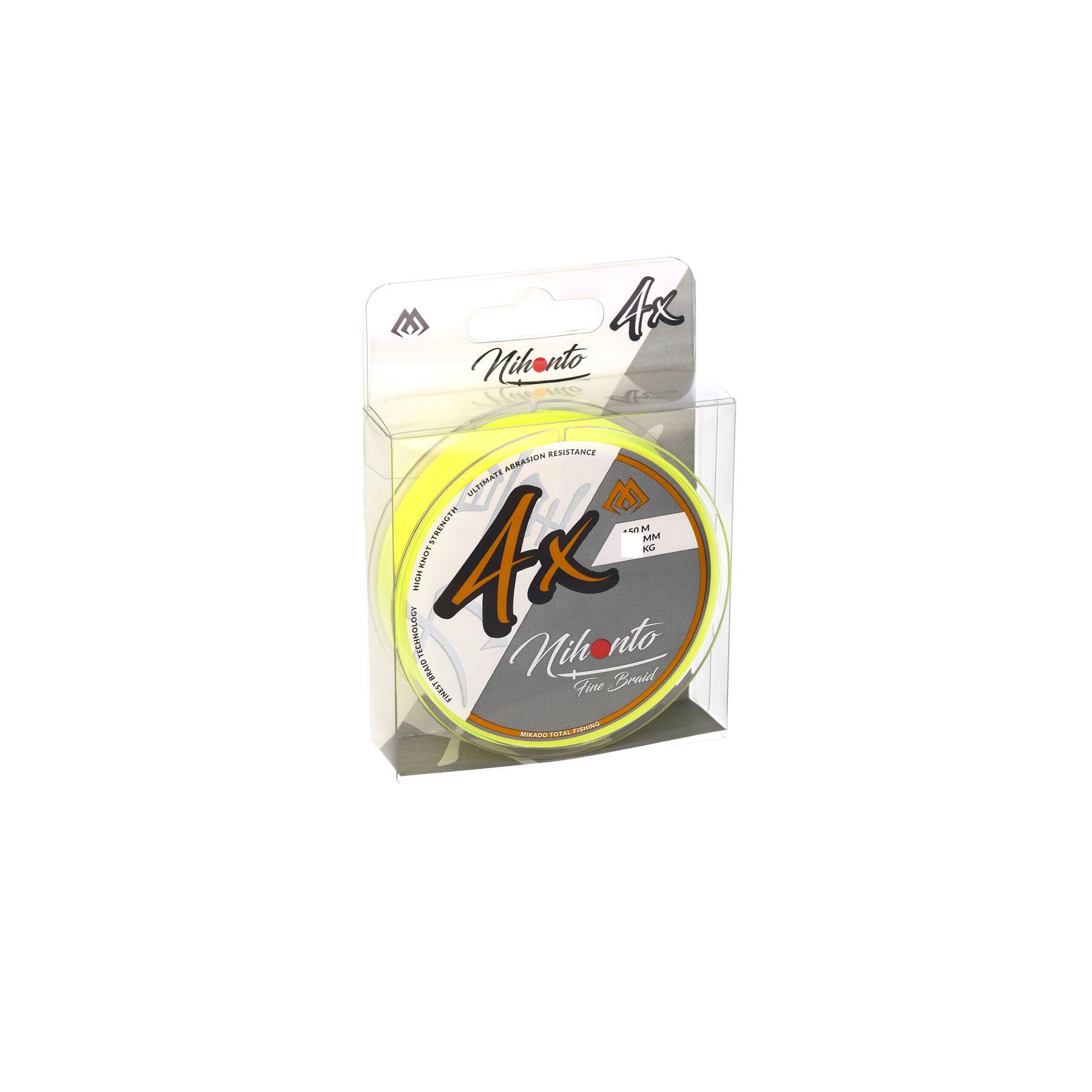 Trenzado Nihonto 0,23 mm 20,2 kg 150 m amarillo fluo 2/7
