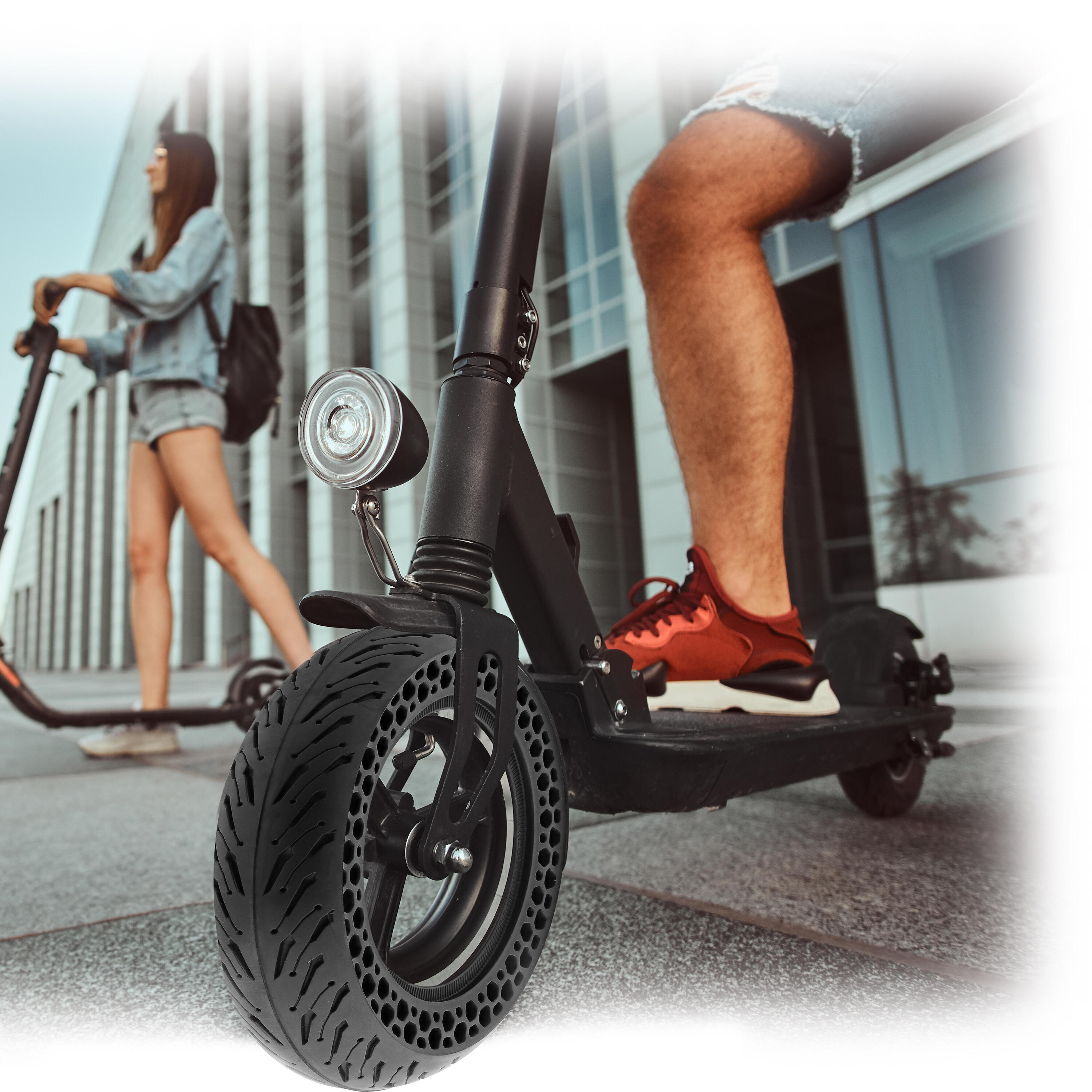 T'nB - Pneu Trottinette électrique Trotty Care Anti crevaison, Flexible Noir 3/4