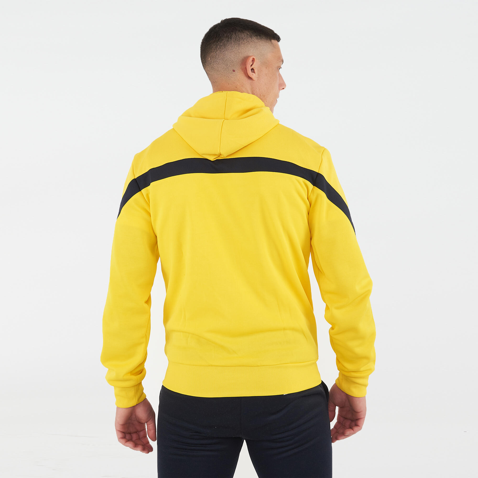 Veste Femme Running Réchauffement Jaune-Bleu Modèle Turquie 2/7