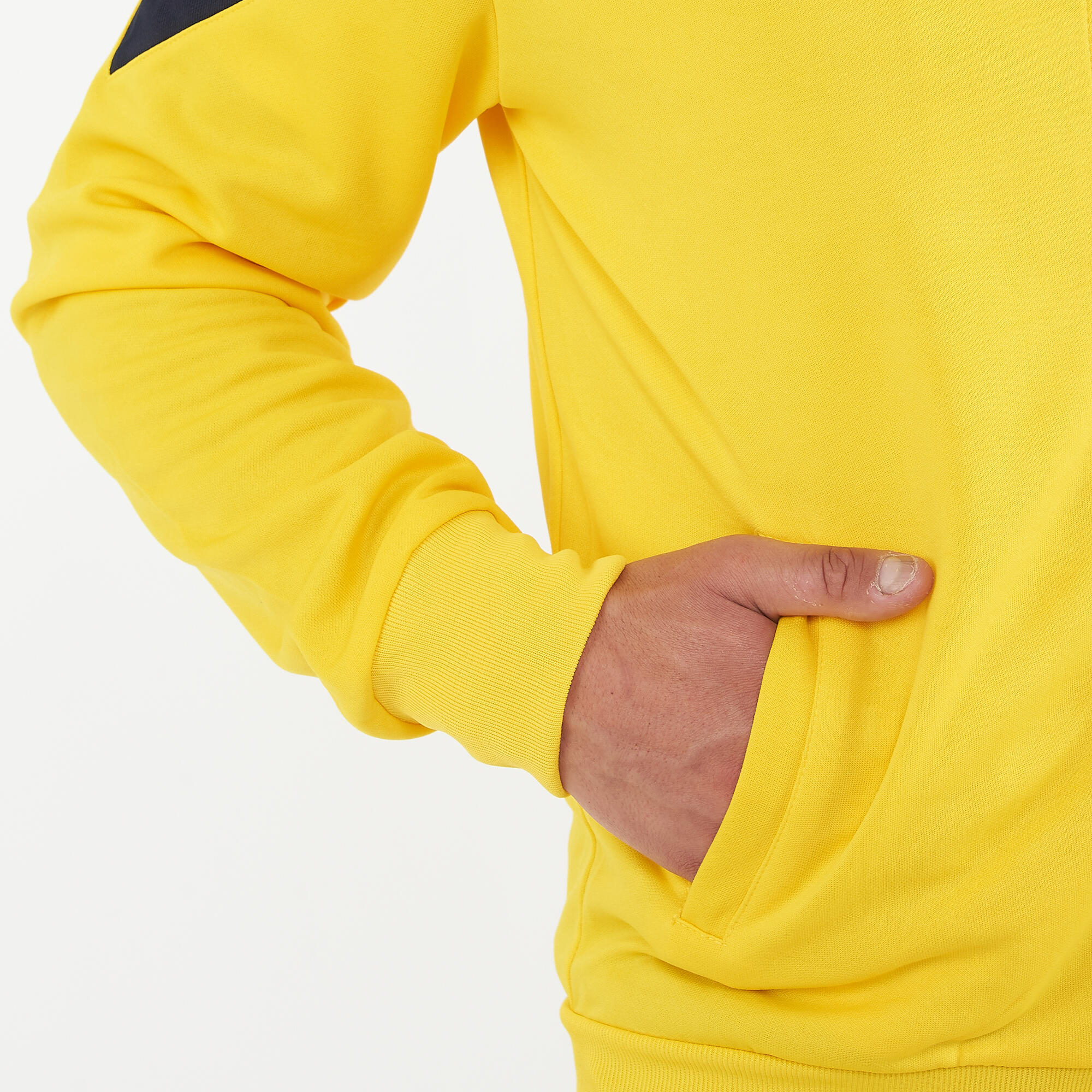 Veste Femme Running Réchauffement Jaune-Bleu Modèle Turquie 5/7