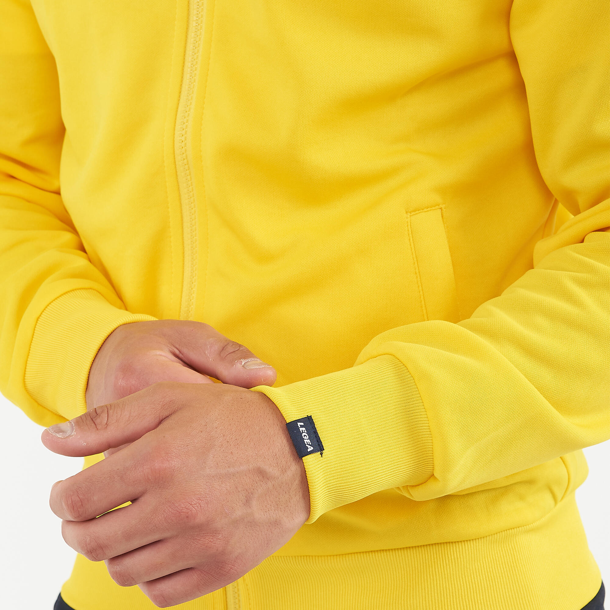 Veste Femme Running Réchauffement Jaune-Bleu Modèle Turquie 4/7