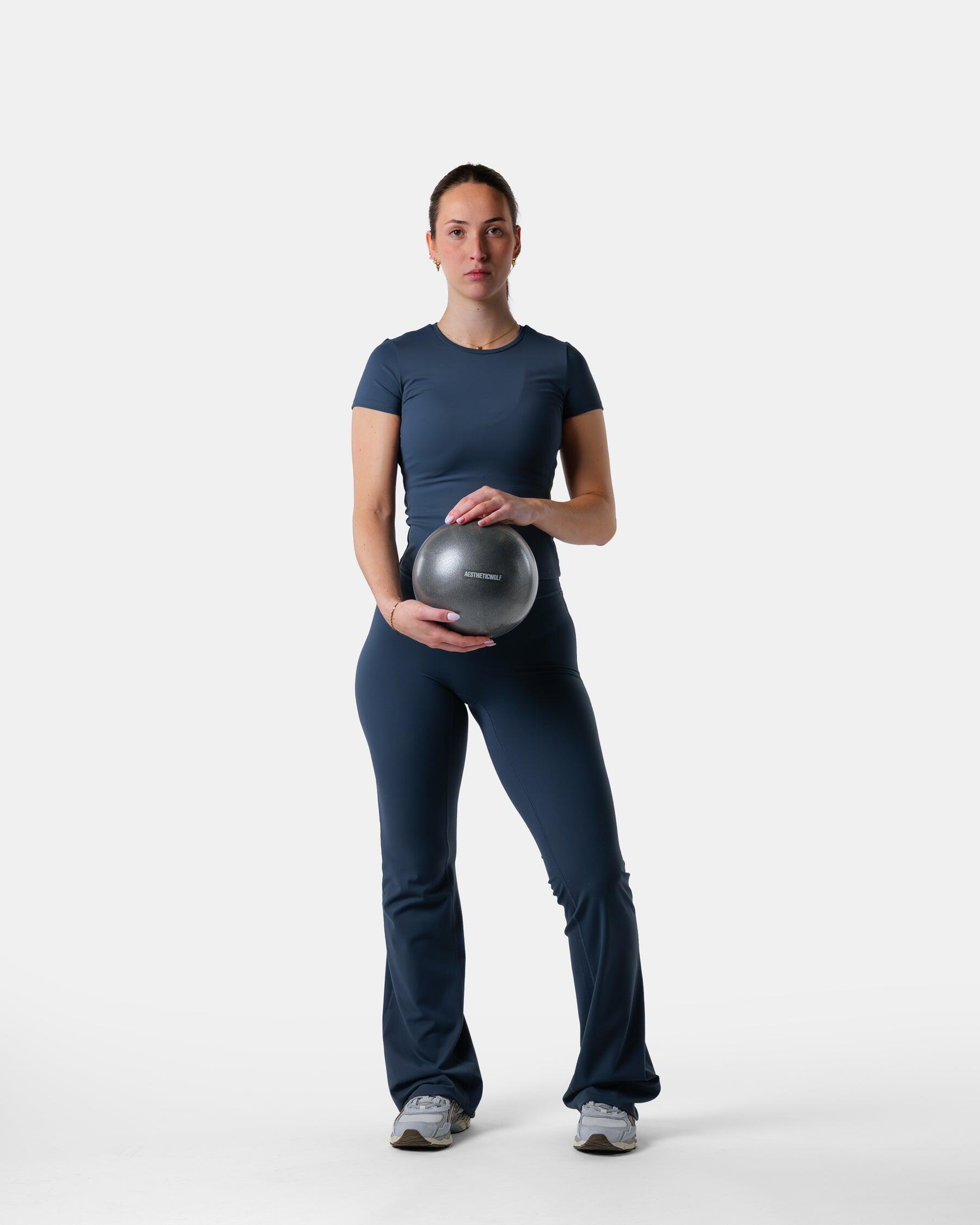Premium zachte pilatesbal 25cm Steengrijs 4/6