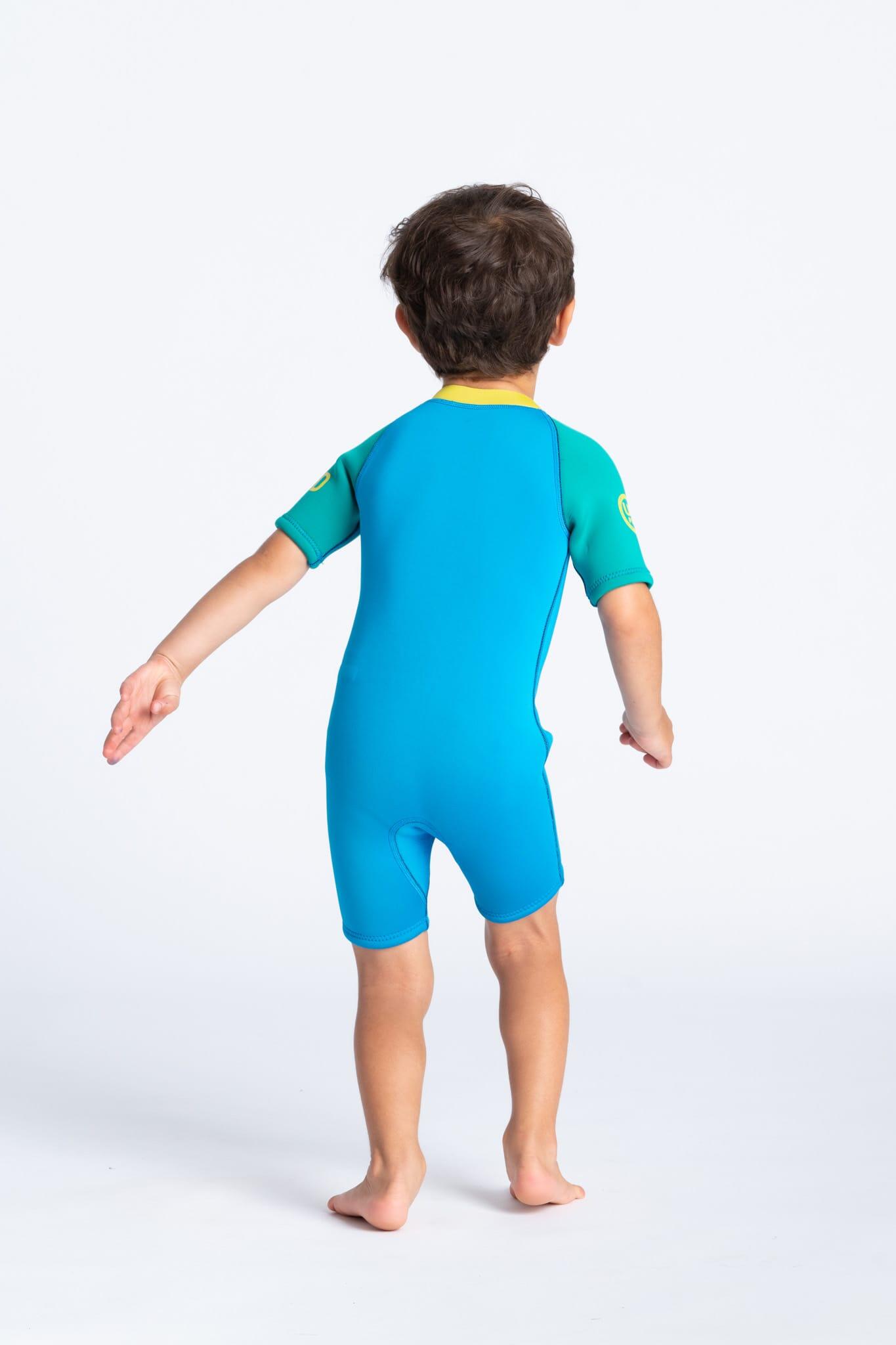 COMBINAISON NEOPRENE C-SKINS KID BABY SHORTI CYAN 2 ANS 2/3