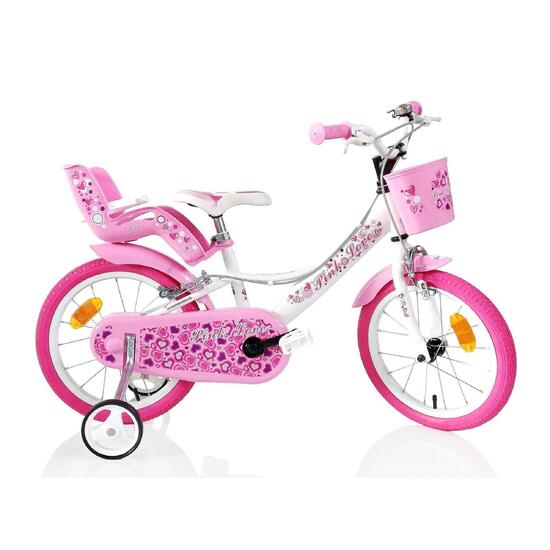 Rowerek dziewczęcy SCH Pink Love 12” z akcesoriami