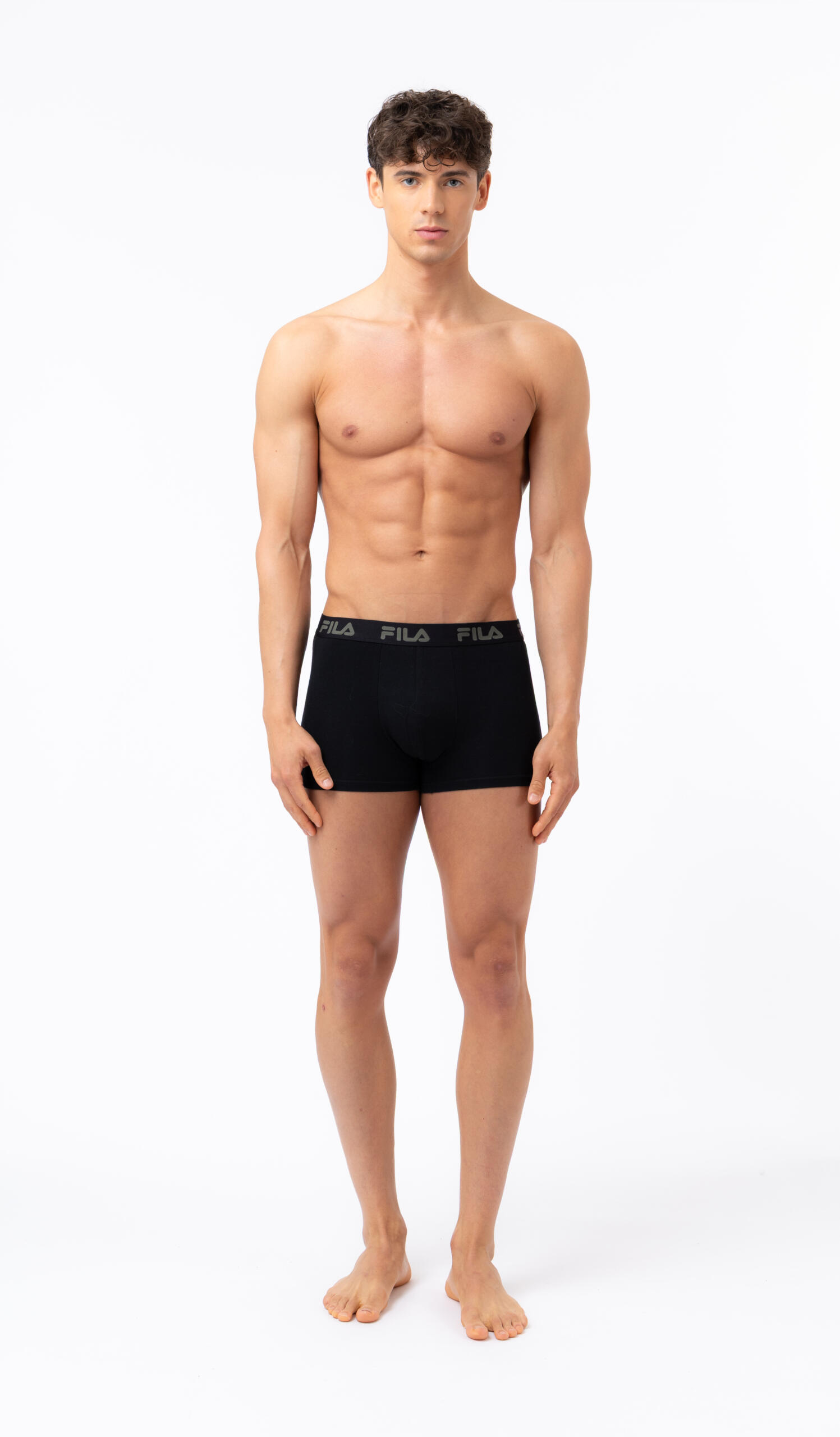 MAN BOXER ELASTIC WITH LOGO PACK OF 2 PIECES 3/7