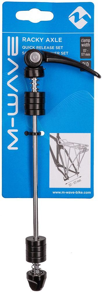 M-Wave Schnellspanner Set für Gepäckträger Alu, Länge 210mm 2/6