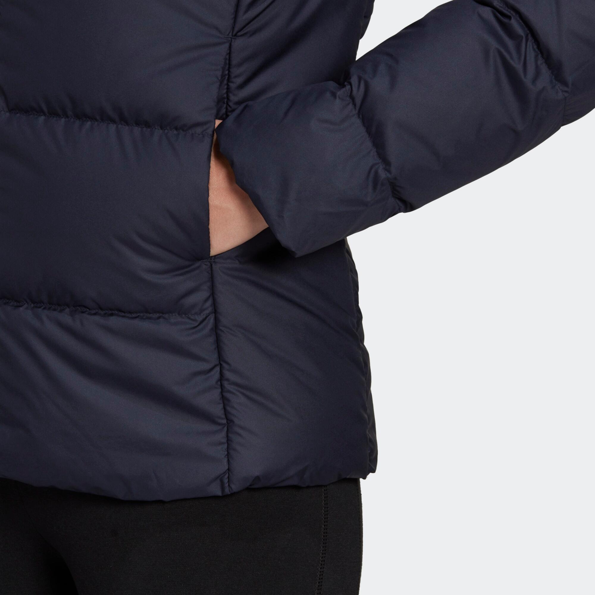 essentials midweight down hooded jacket