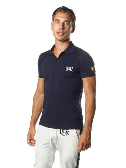Polo homme en piqué à manches courtes Leone Basic