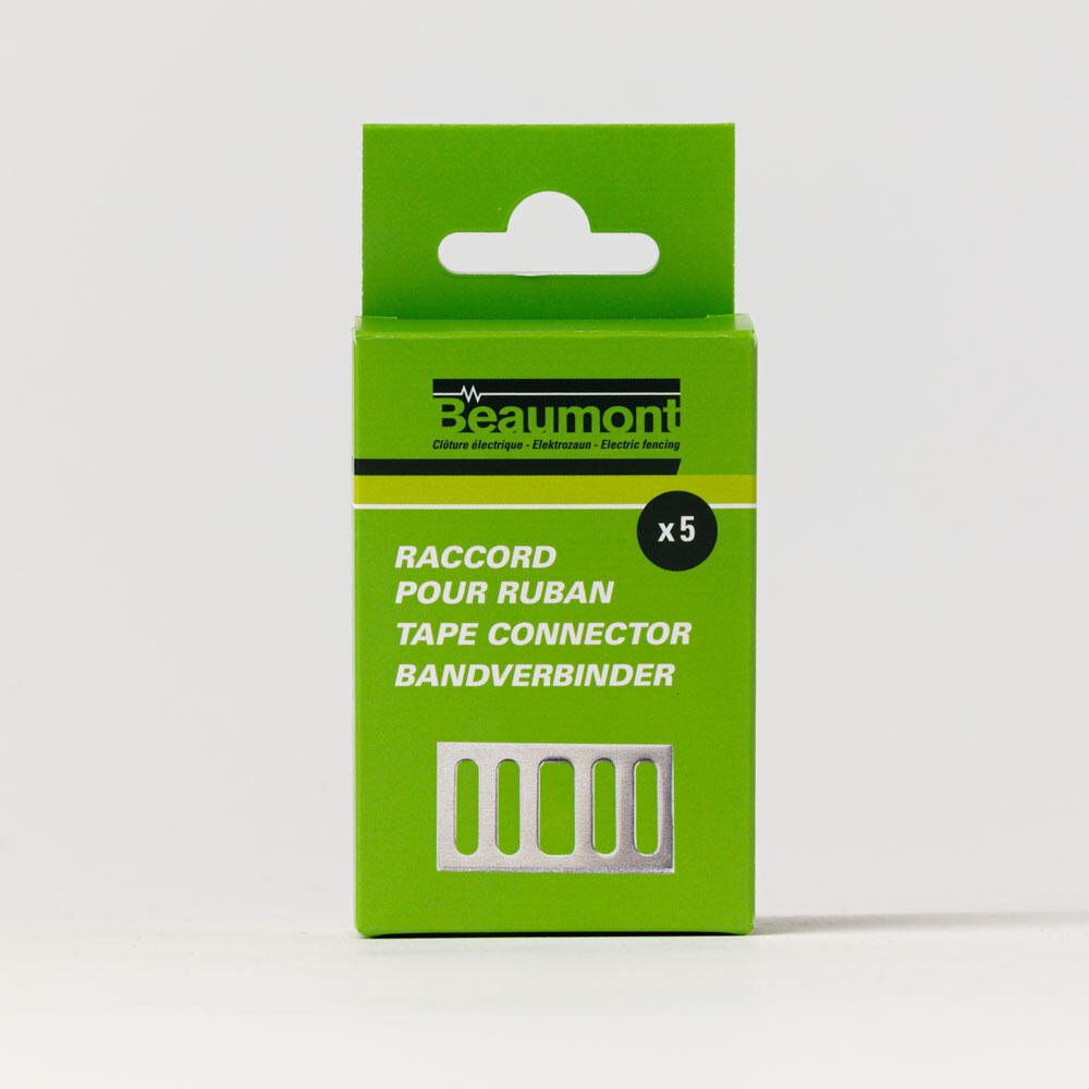 5 raccords pour ruban 20 mm en aluminium clôture électrique Equitation 4/5