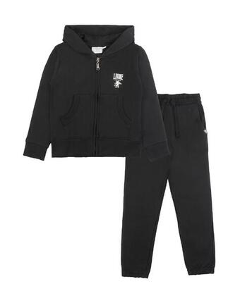Leone 1947 Fresh Mädchen Winter-Trainingsanzug mit Kapuze und Reißverschluss