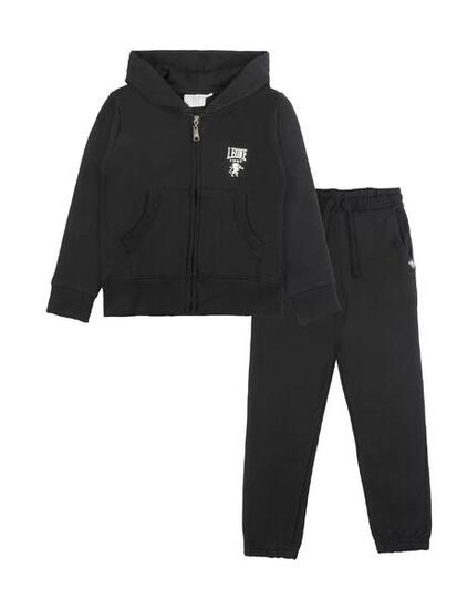 Leone 1947 Fresh Mädchen Winter-Trainingsanzug mit Kapuze und Reißverschluss