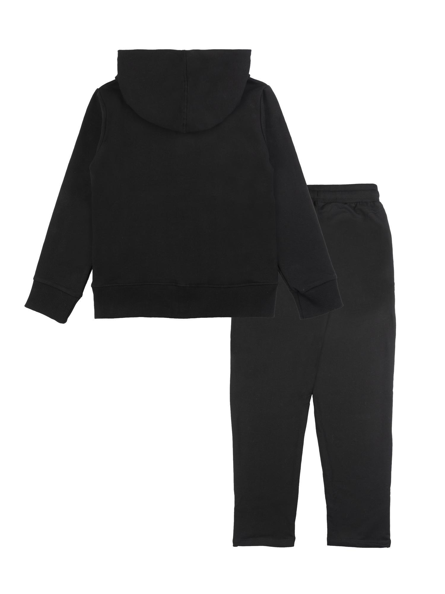 Leone 1947 Fresh Mädchen Winter-Trainingsanzug mit Kapuze und Reißverschluss