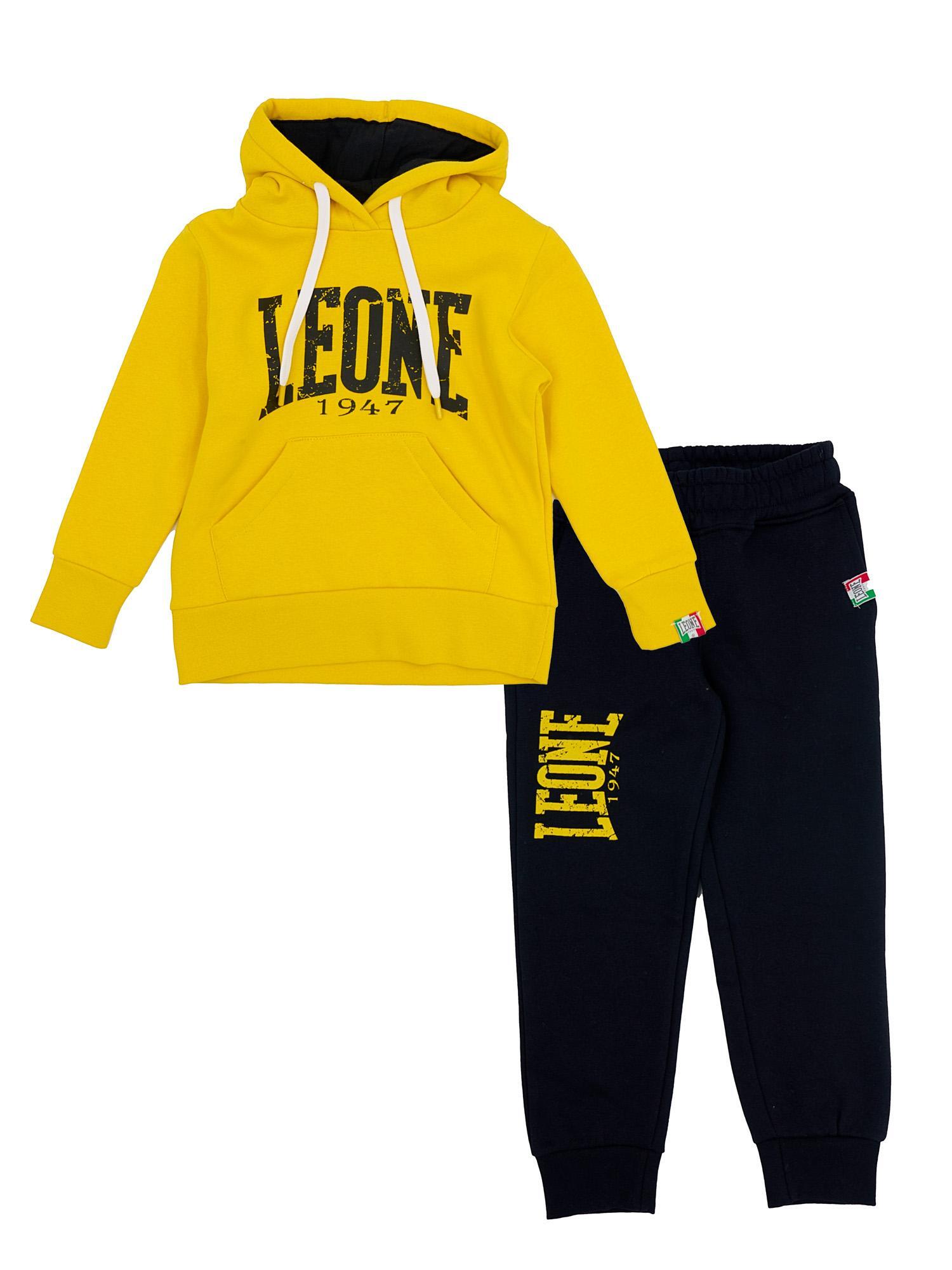 Leeuwenhoodie trainingspak voor kinderen, grijs, voor jongens 5/6