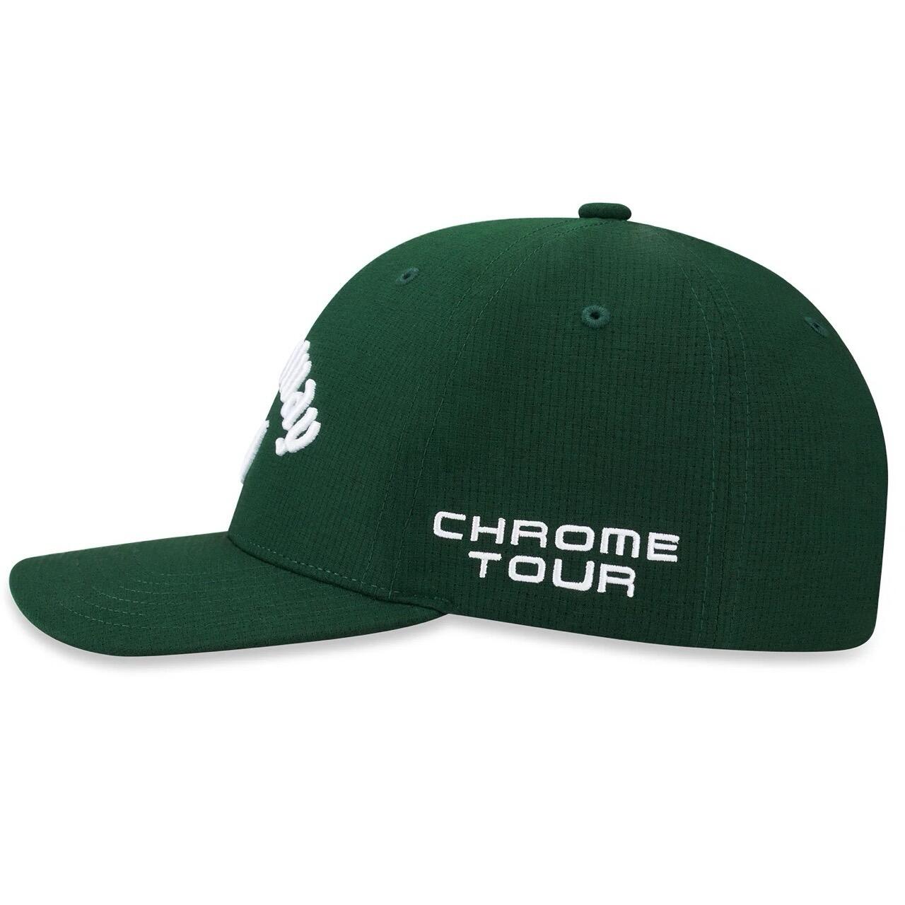 Casquette Tour Authentic Performance Pro Verte/Blanche 3/4